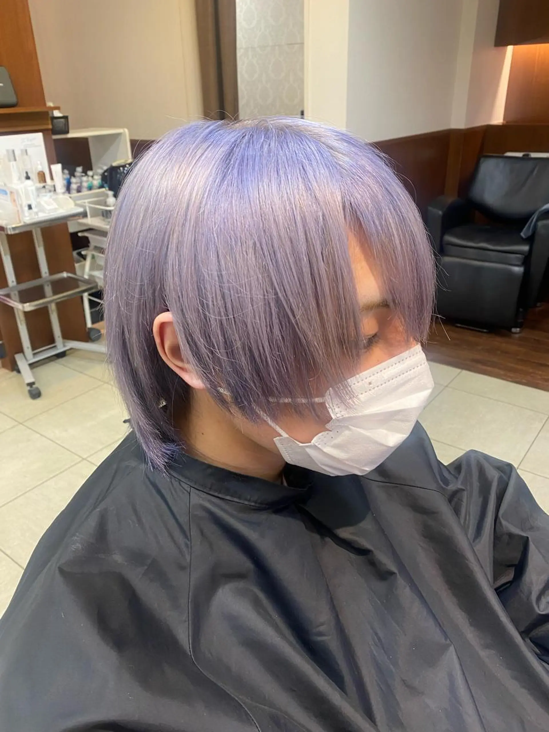 ショート カラー メンズ メンズハイトーン ハイトーンカラー ラベンダーカラー 🌈haru🌻 藤沢ハイトーン🌈のヘアスタイル