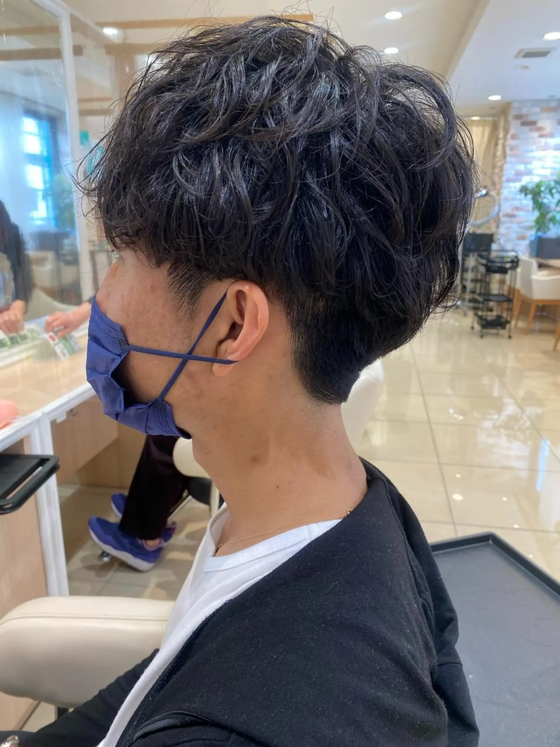 ショート パーマ メンズ 🩵波巻き／ツイスパ HARU💎のヘアスタイル