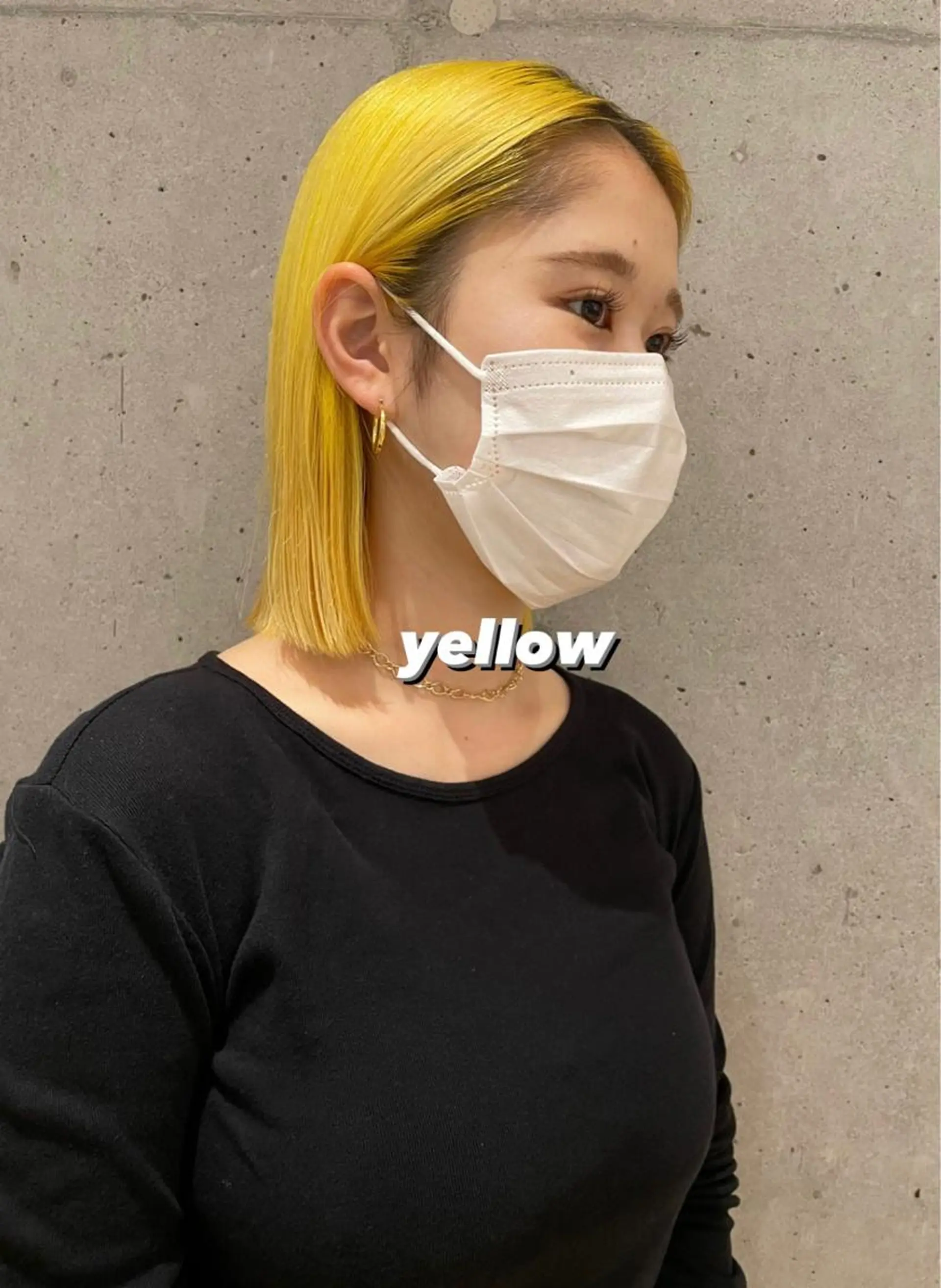 ミディアム カラー ヘアアレンジ マツエク・マツパ Miku /ブリーチ/ボブのヘアスタイル