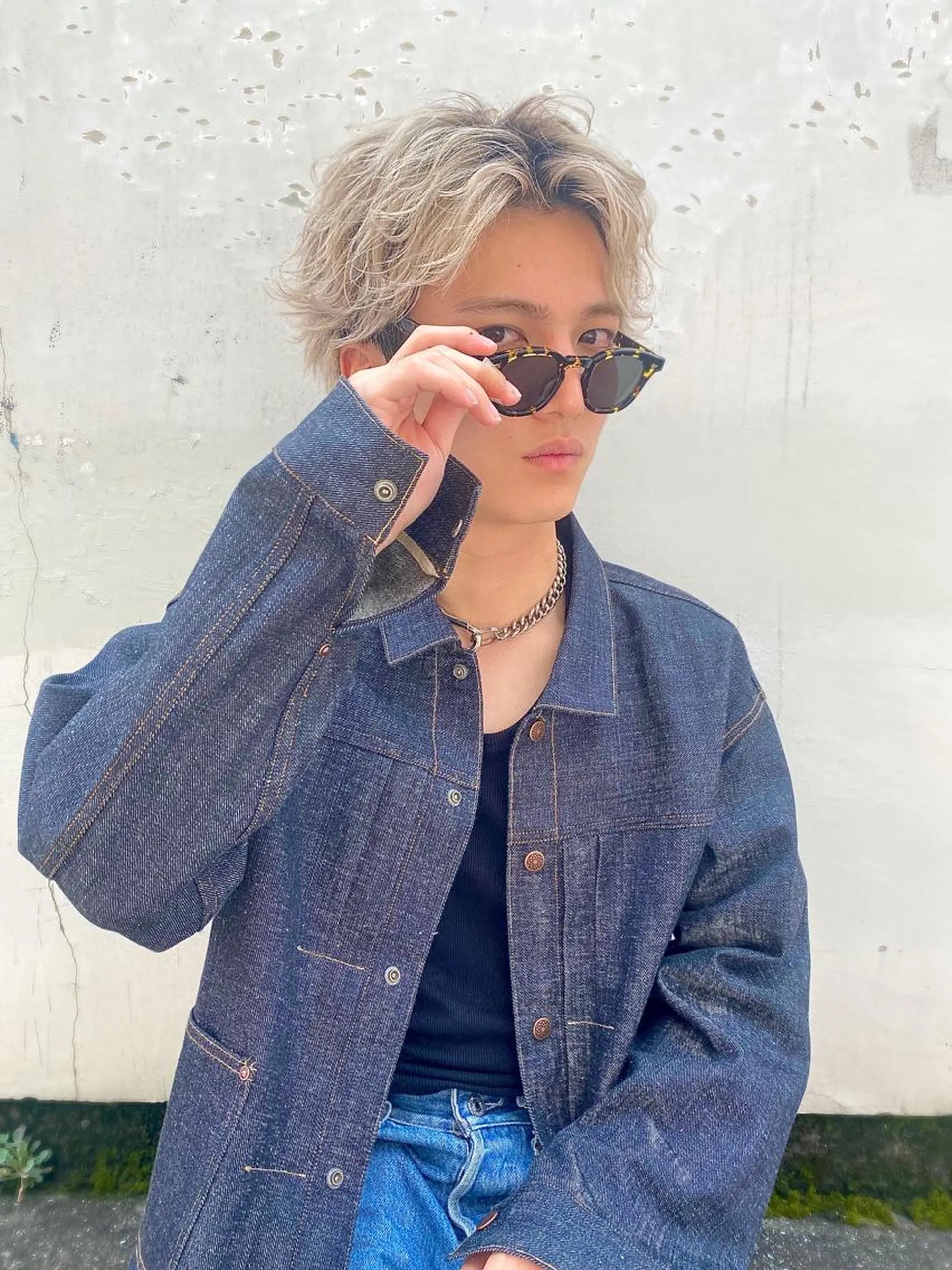 カラー メンズ ヘアカラー キタダ ヒロキのヘアスタイル