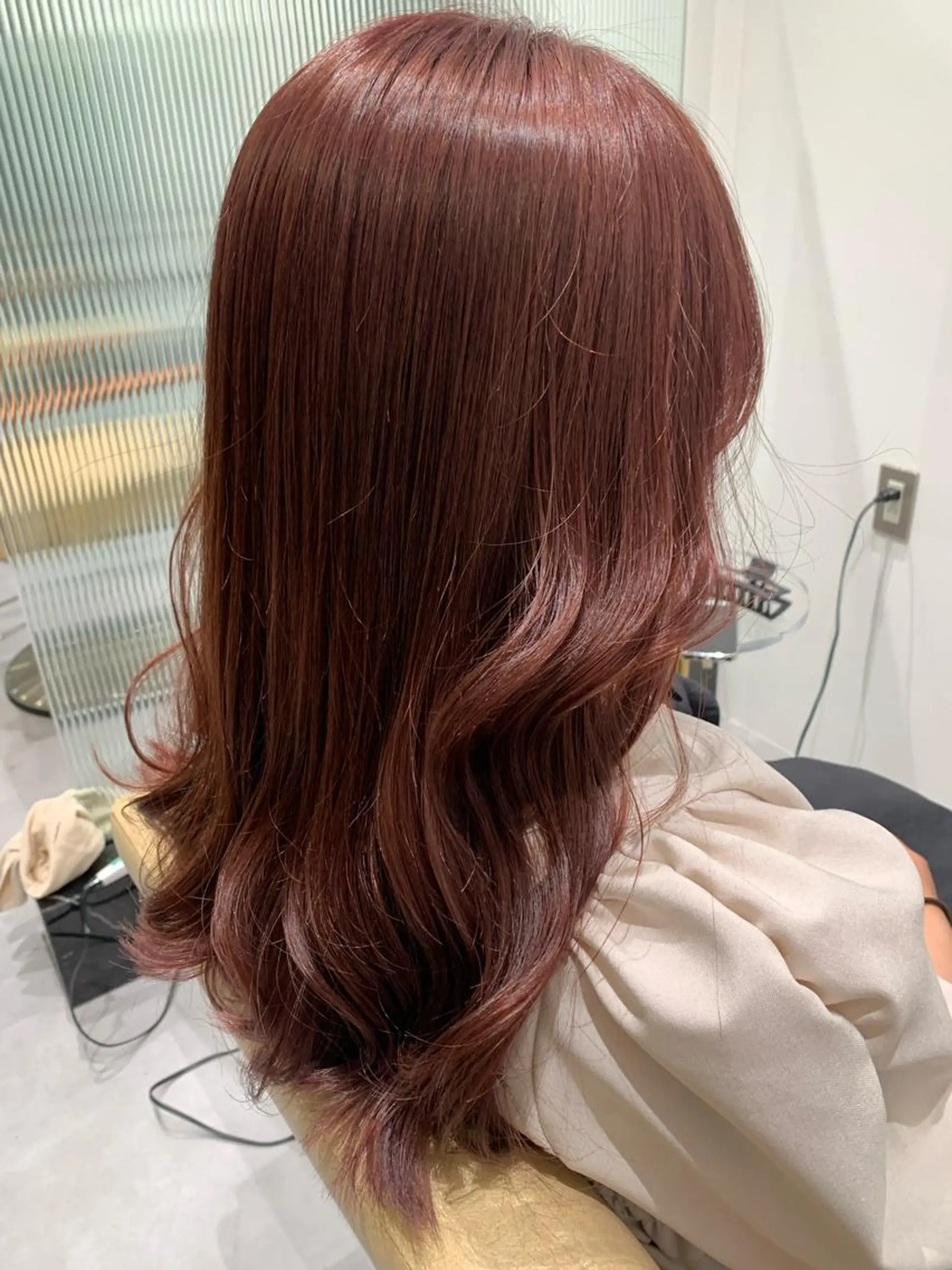 セミロング カラー イルミナカラー ピンクカラー カット トリートメント ハイトーンカラー/ インナー/木村黎🌞のヘアスタイル