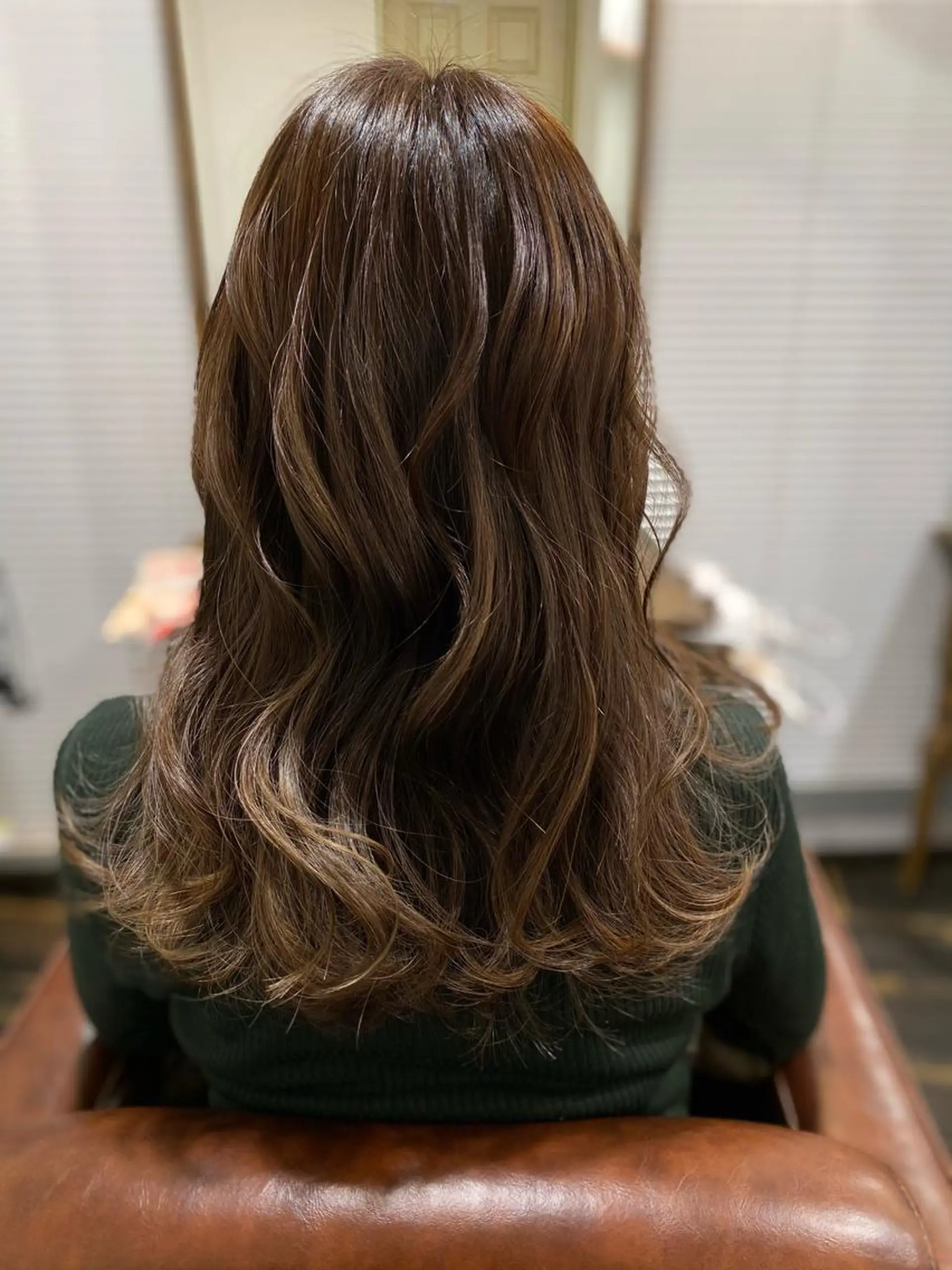 セミロング 田中 優のヘアスタイル