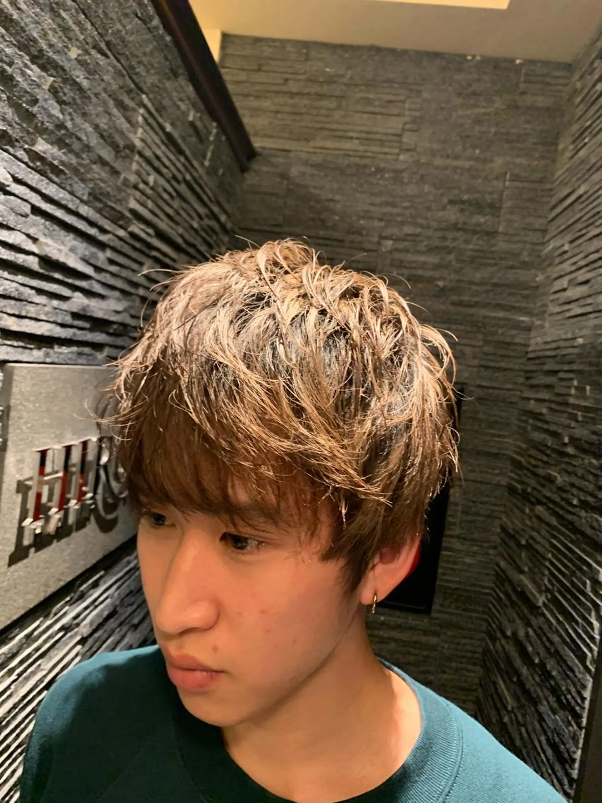 ショート カラー メンズ ヒロ銀座 バーバーショップ神楽坂所属・ひらお あおとのヘアスタイル