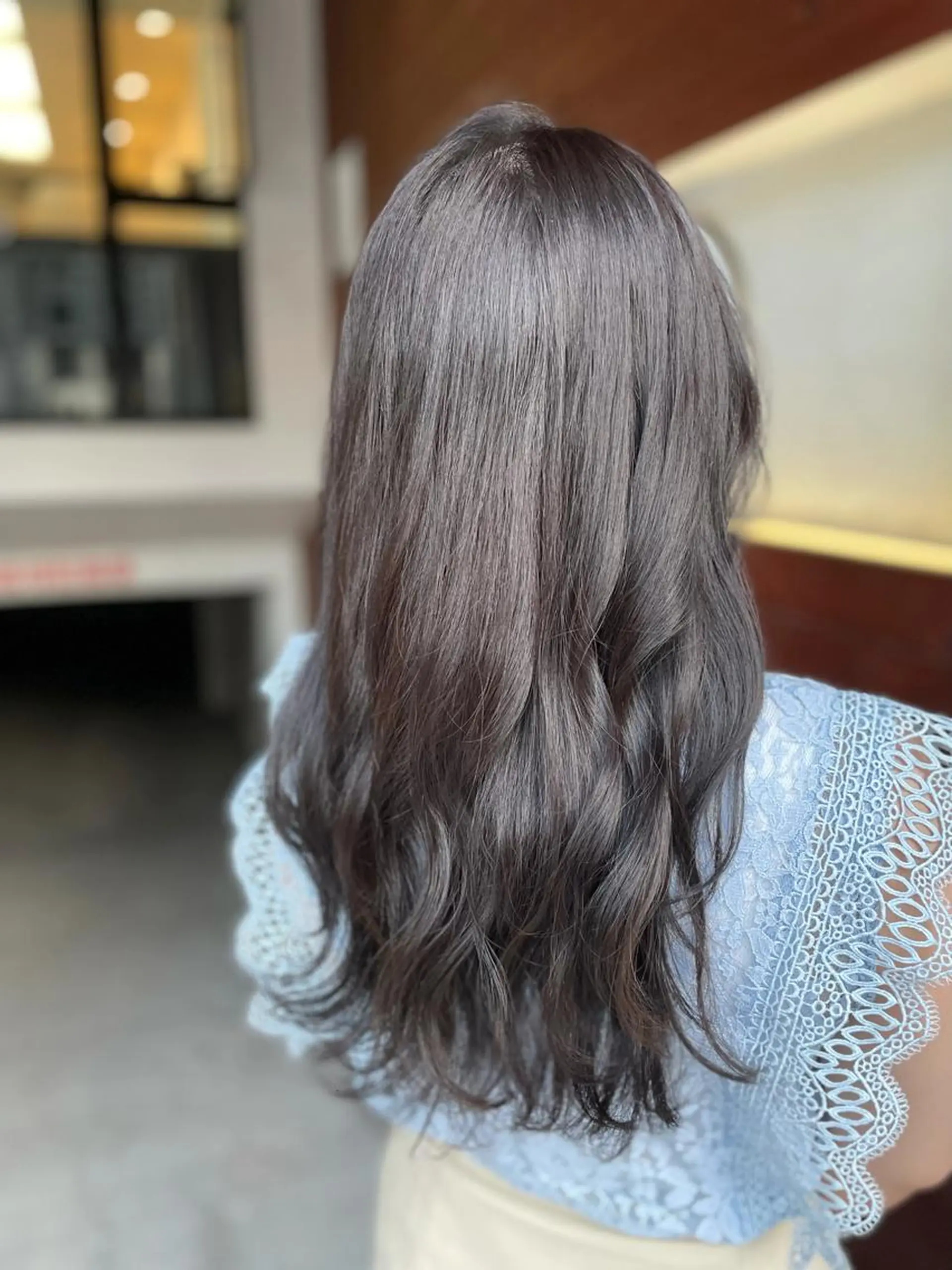 ロング カラー カット ヘアカラー トリートメント IORI #韓国ヘア#髪質改善のヘアスタイル