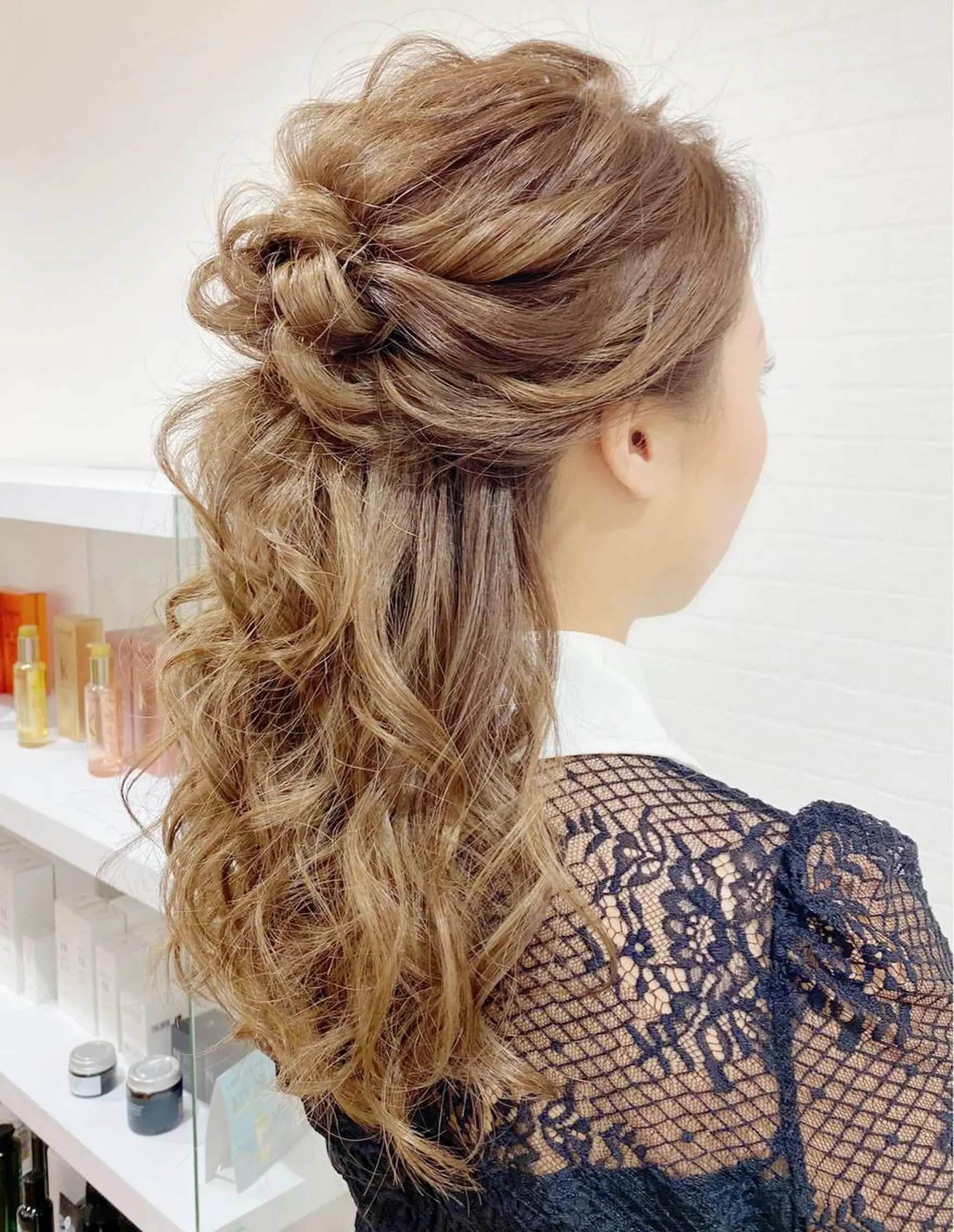 ヘアアレンジ ハーフアップ ヘアセット GRANLUSSO 〜グランルッソ駅前店所属・木口 嘉美のヘアスタイル