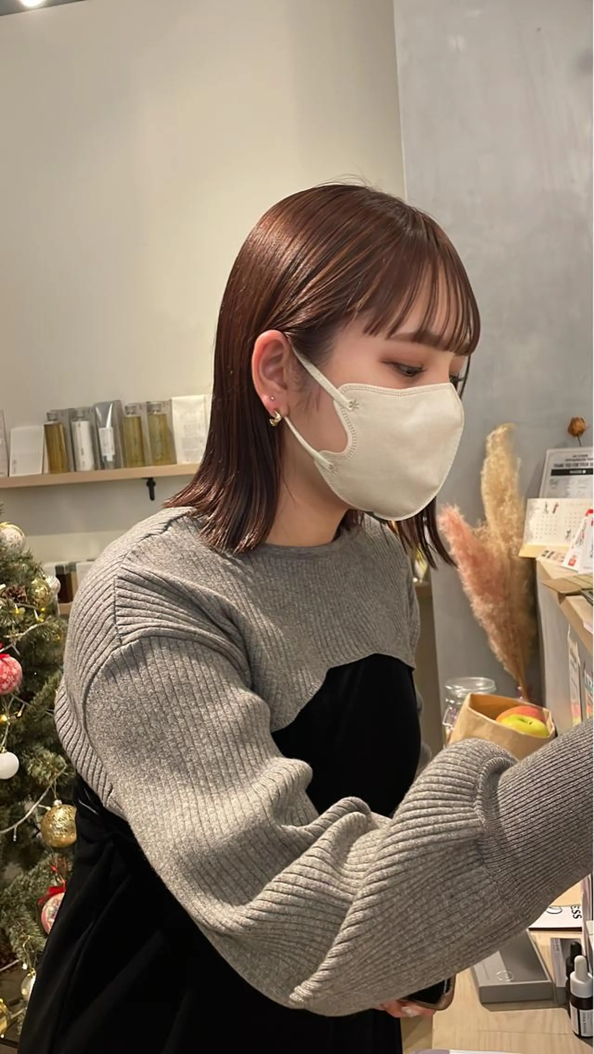 ショート カラー ブラウンカラー ピンクカラー ピンクブラウン 髪質改善 kanami - ROCCO -のヘアスタイル