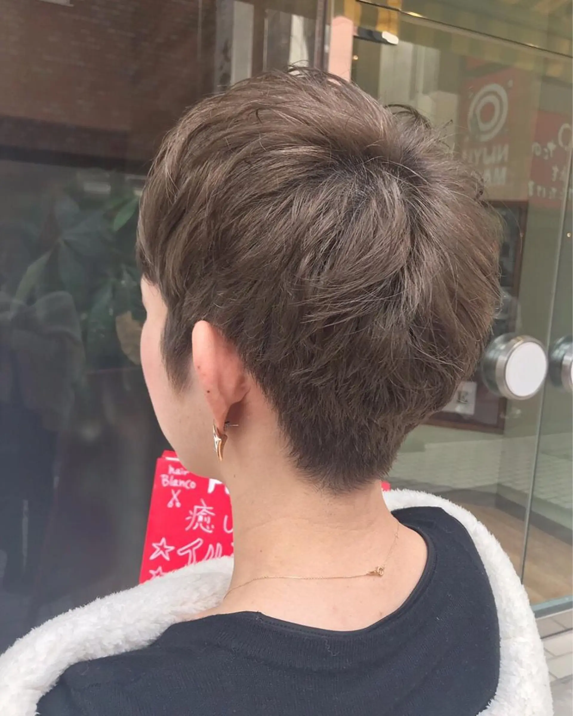 ショート カラー アッシュ ベージュカラー 💈Blanco💈 カラー&ケア🌈のヘアスタイル