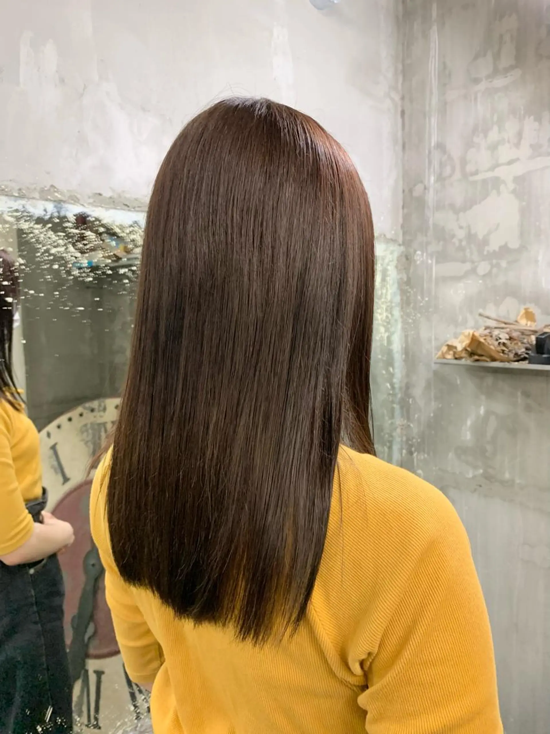 セミロング カラー 似合わせカラー🫶 小川千波のヘアスタイル