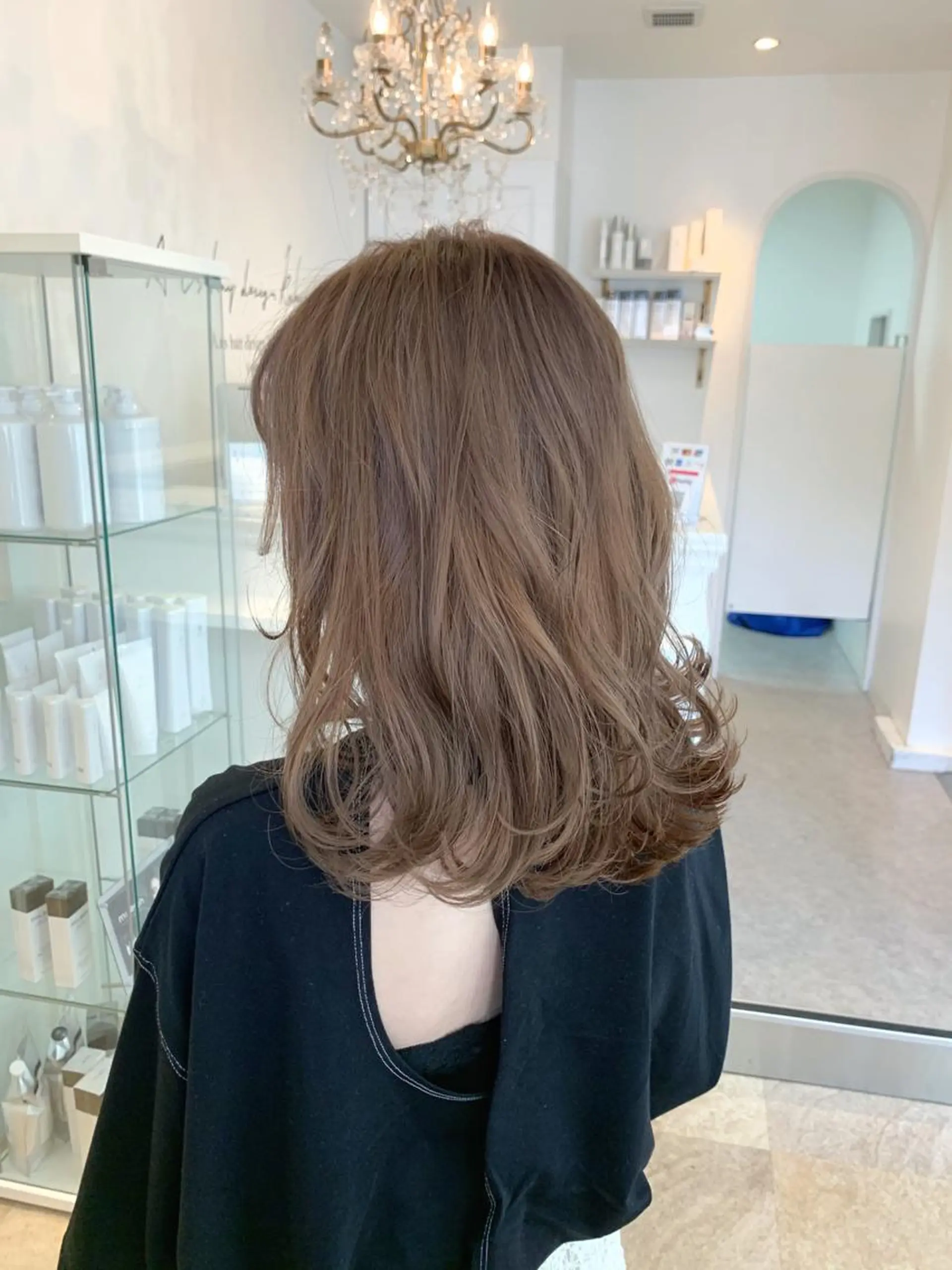 セミロング カラー カット ヘアカラー トリートメント SALOWIN名古屋本山店所属・🍀ナガヤマ ヒデアキ🍀のヘアスタイル