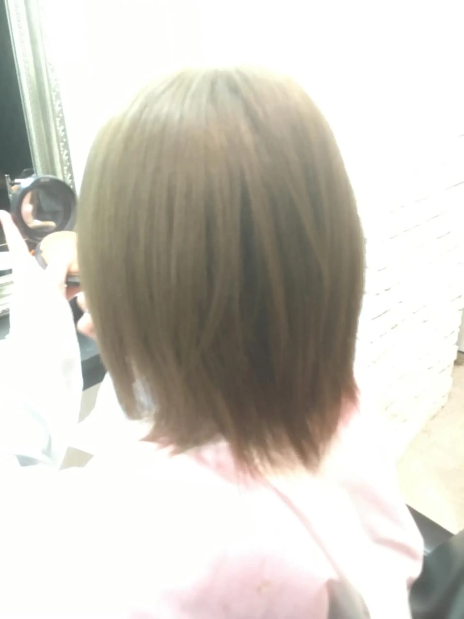 セミロング カラー アッシュ ベージュカラー ブリーチ 名駅Private Salon　Noaのヘアスタイル