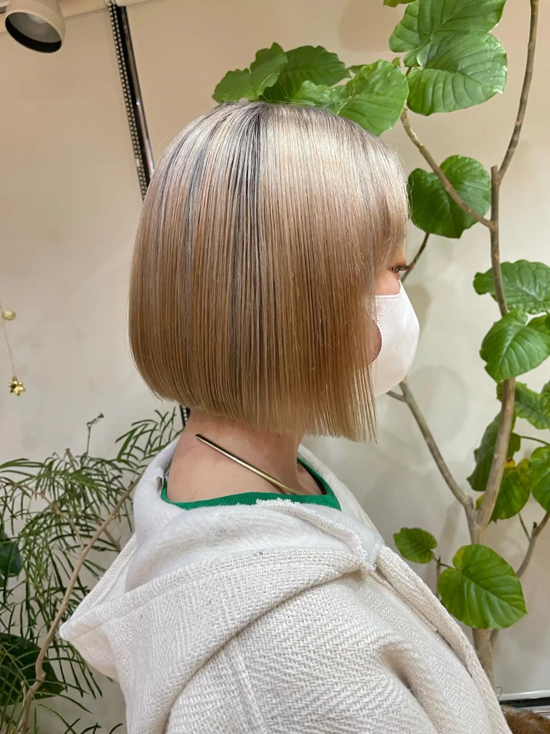 カラー ブロンド ボブ Riku /西荻窪のヘアスタイル
