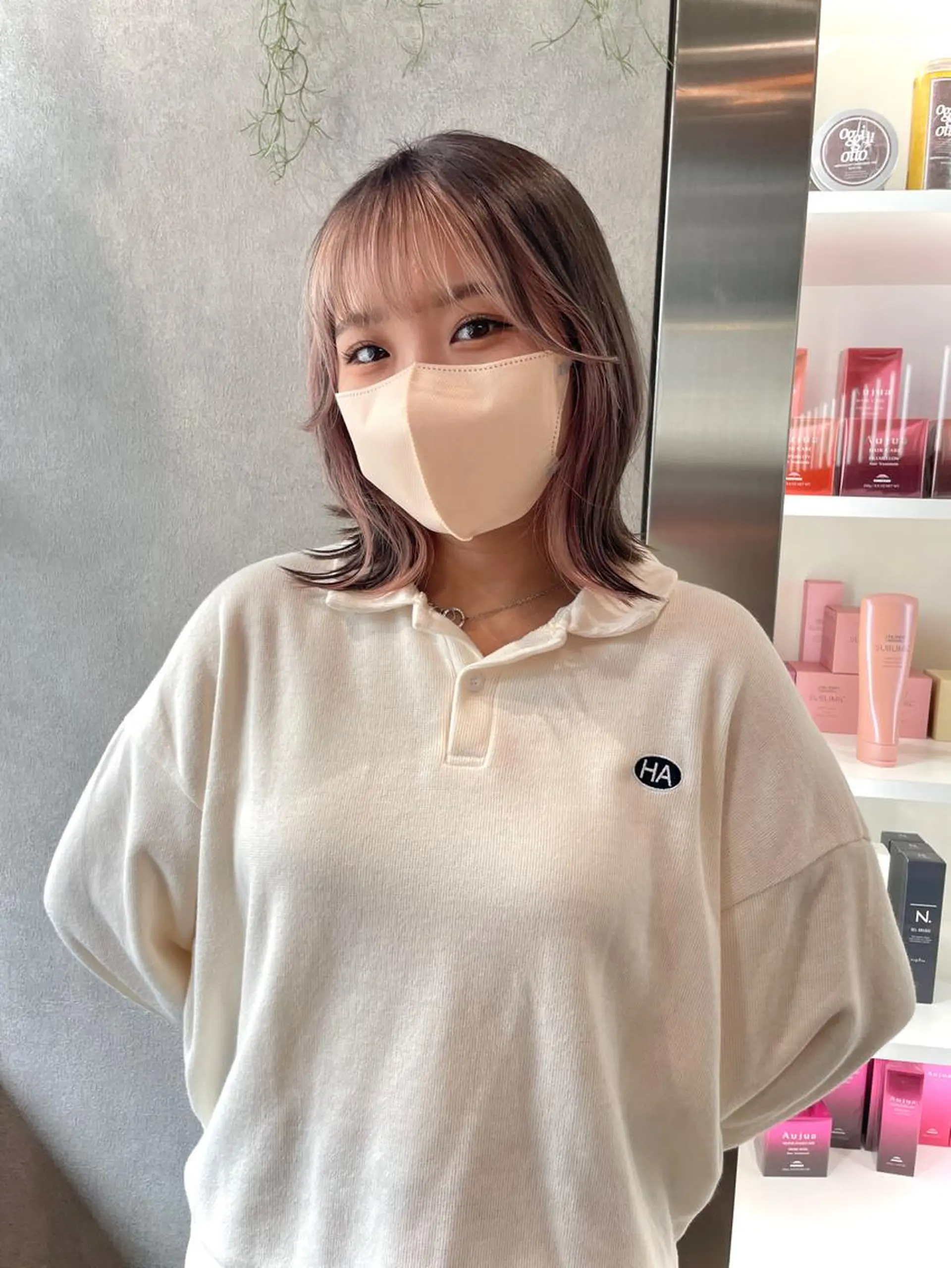 カラー スミレ /メンズ /コーンロウのヘアスタイル