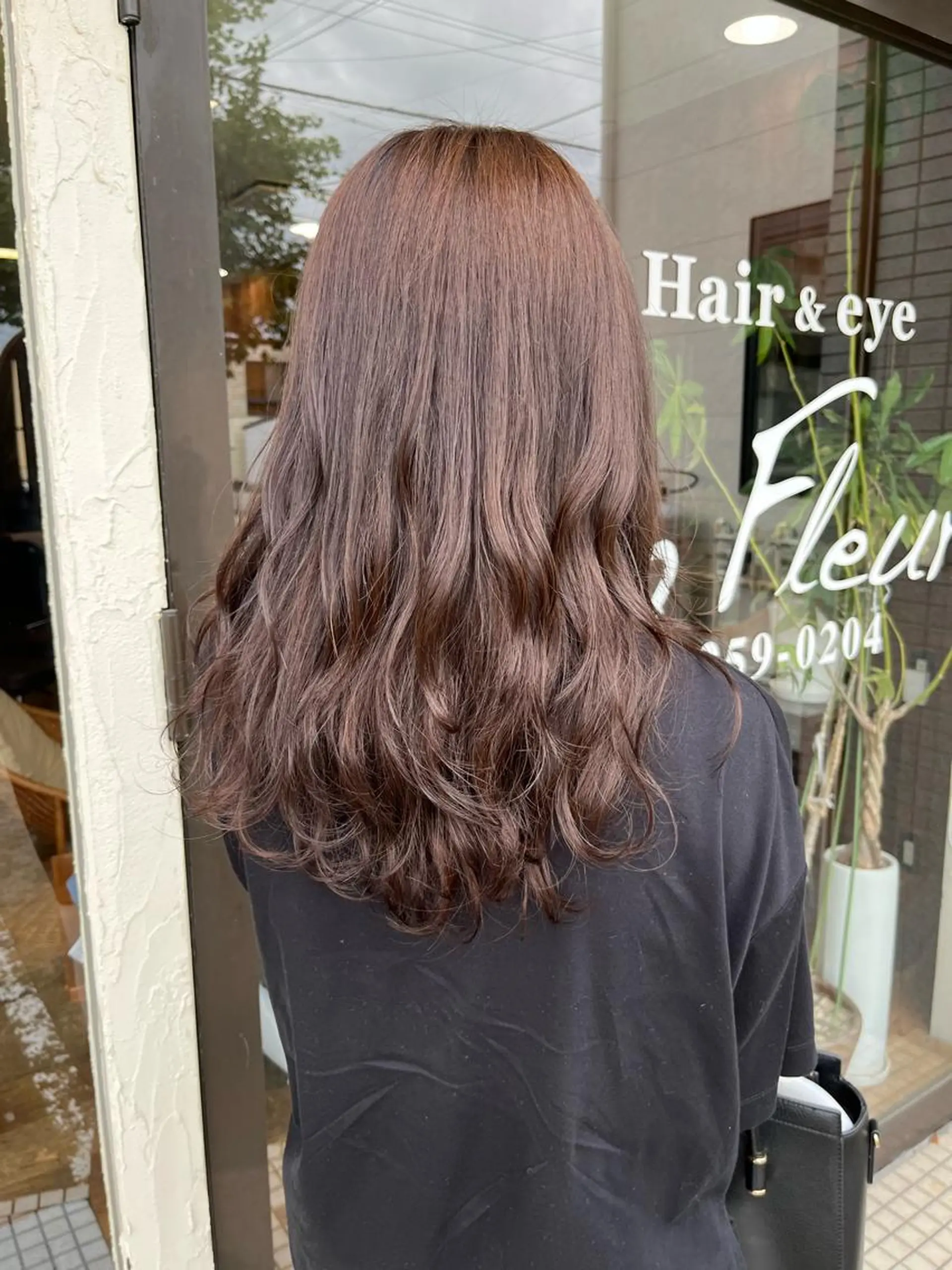 セミロング ヘアカラー Un Fleur所属・立野 希沙のヘアスタイル