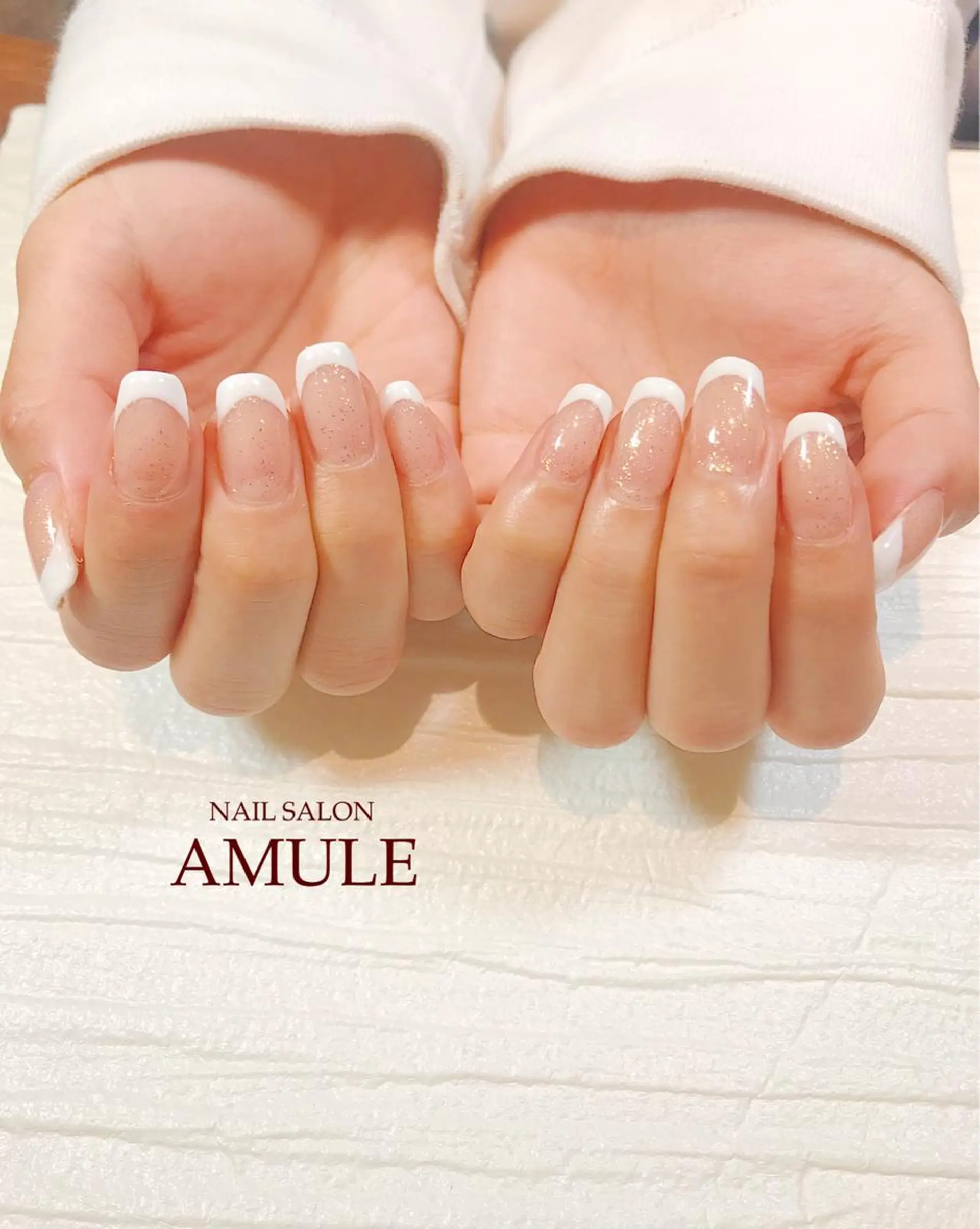 ネイル フレンチネイル ジェルネイル ワンカラーネイル ハンドネイル NAILSALON AMULEのネイルデザイン