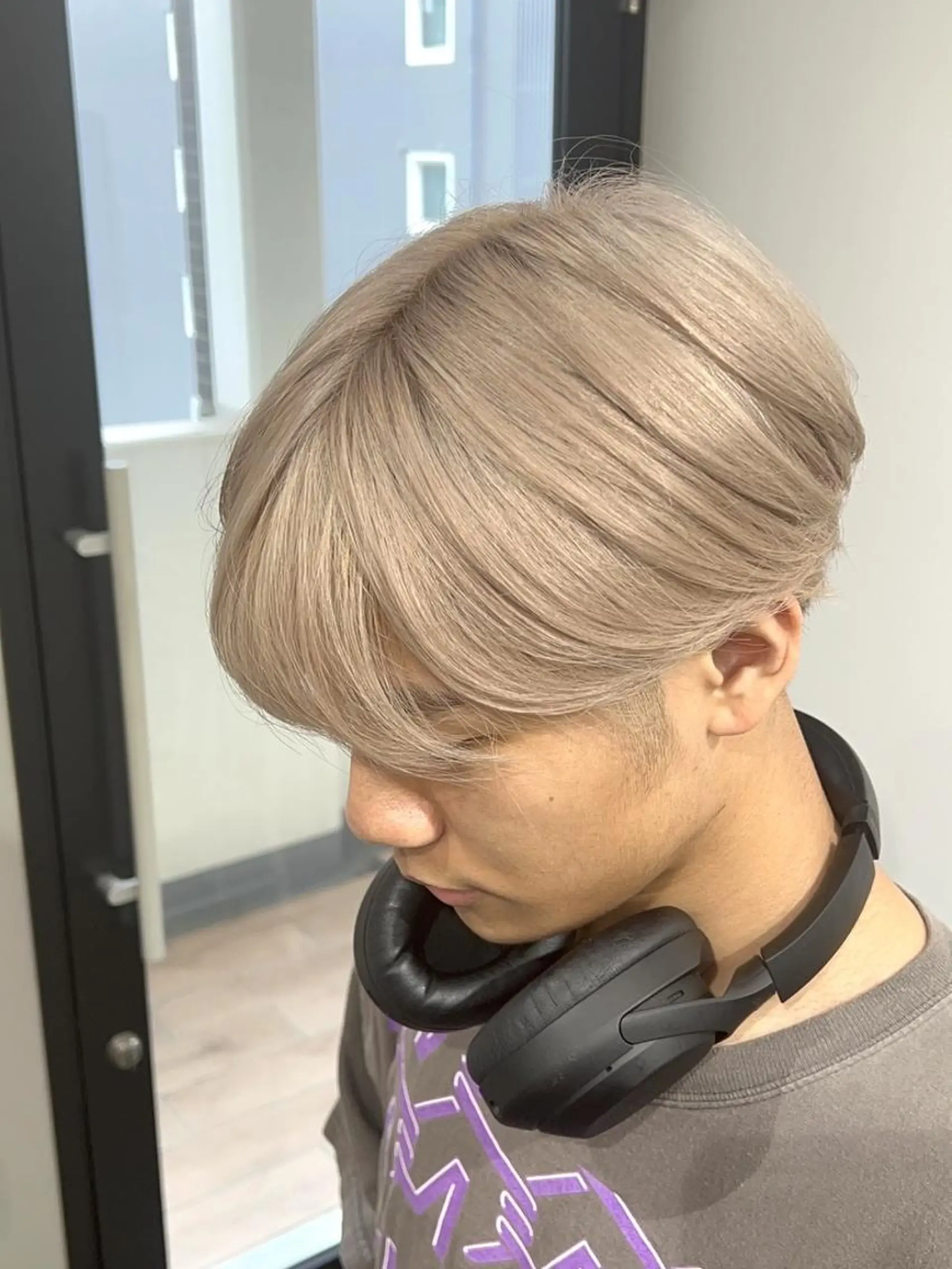 メンズ ミディアム カラー メンズブリーチ ブリーチ ダブルカラー カット ヘアカラー ✨【公式】 juhl.横浜✨のヘアスタイル