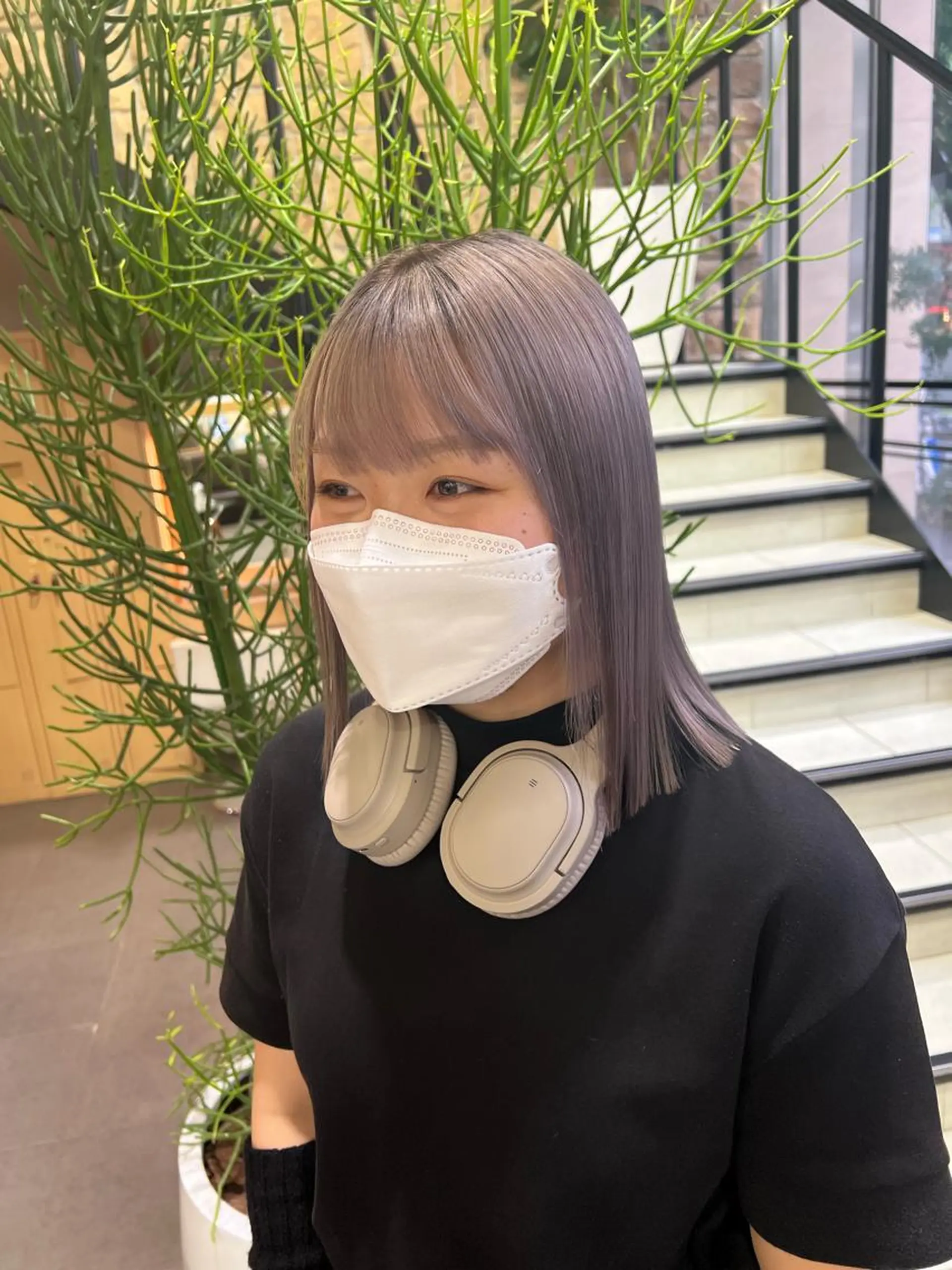 セミロング カラー 韓国ネイル🤎 ワンホン🩷くれはのネイルデザイン