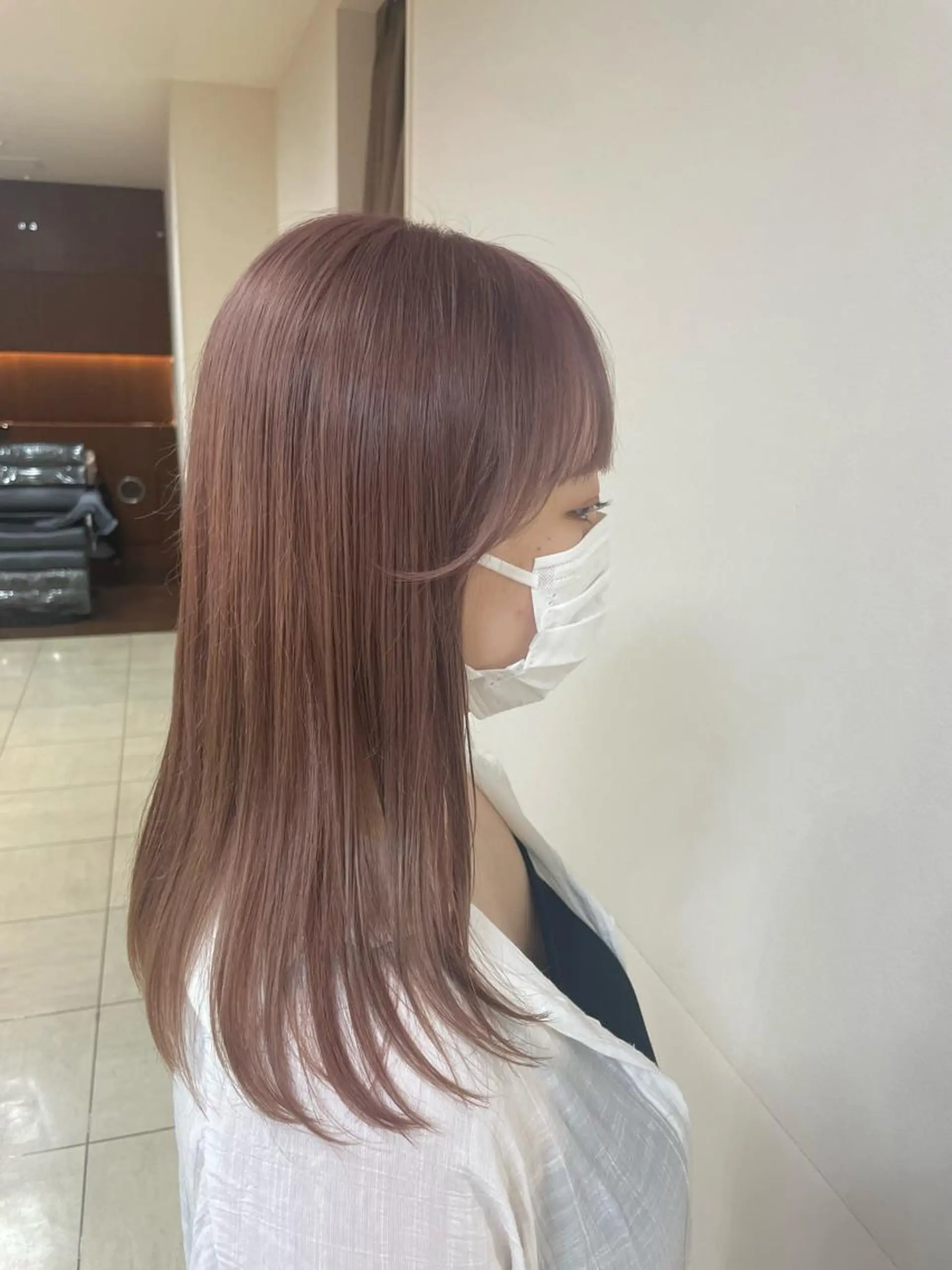 セミロング カラー ヘアアレンジ ヘアカラー トリートメント 【Sweep】おじま のぞみのヘアスタイル