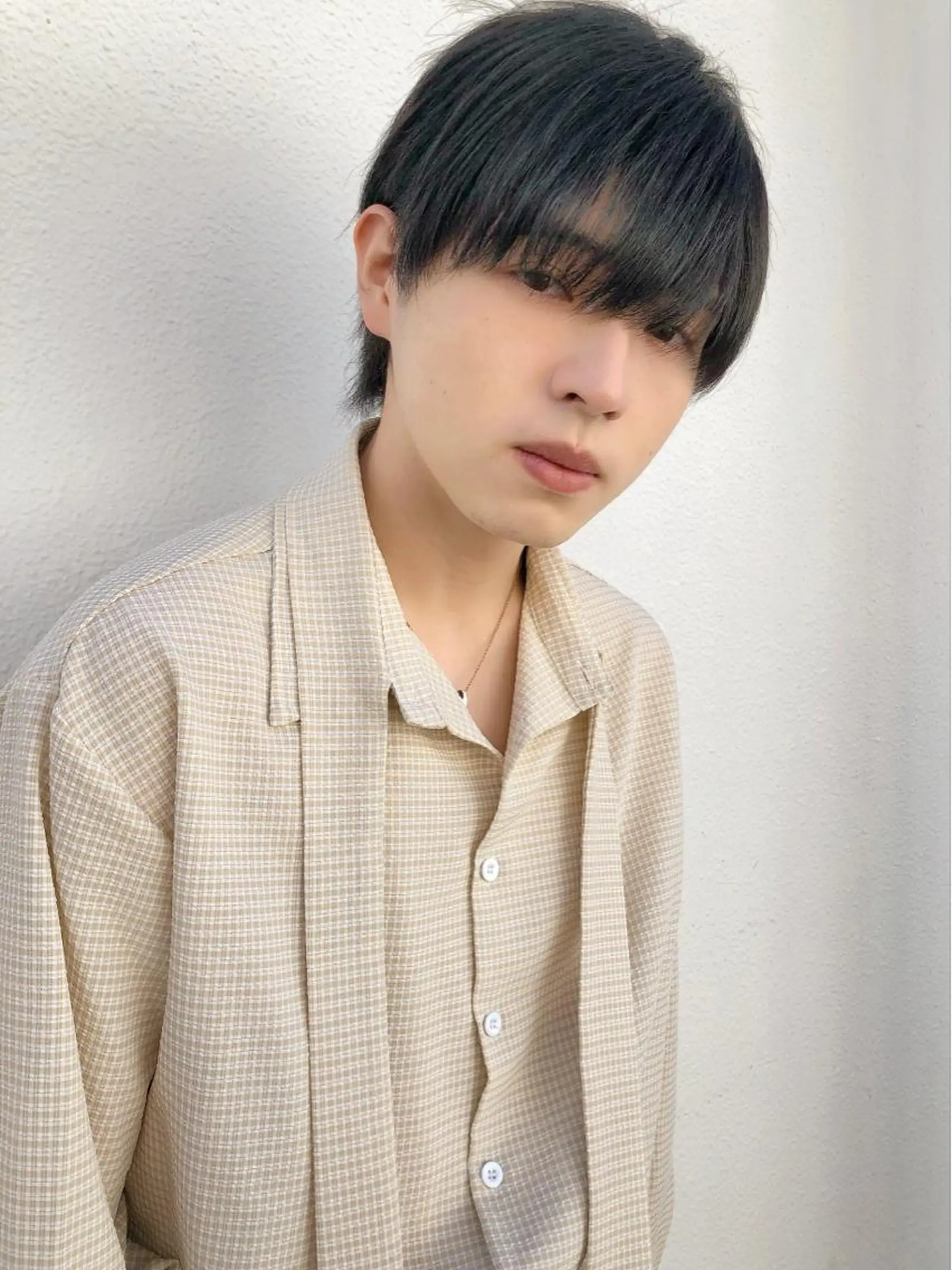 ミディアム カット メンズ🍃ナチュラル 韓国風ヘアRENのヘアスタイル