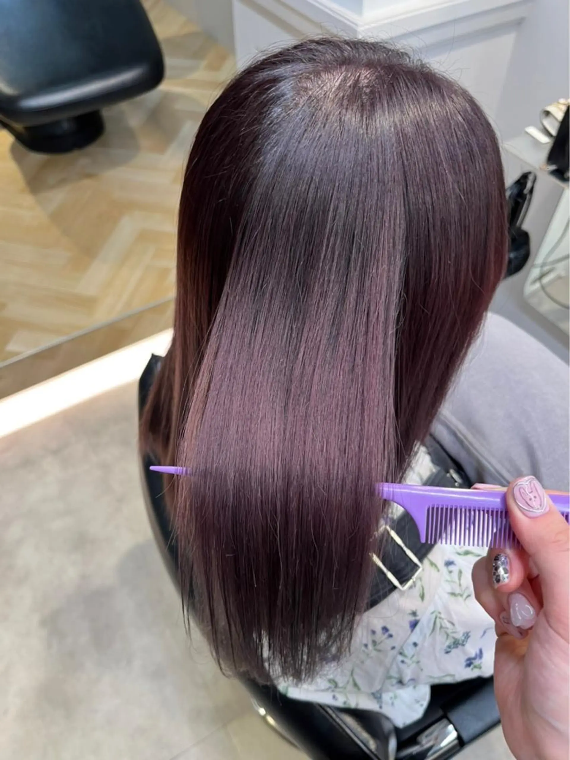 セミロング あいこ/レイヤー カット🌷銀座のヘアスタイル