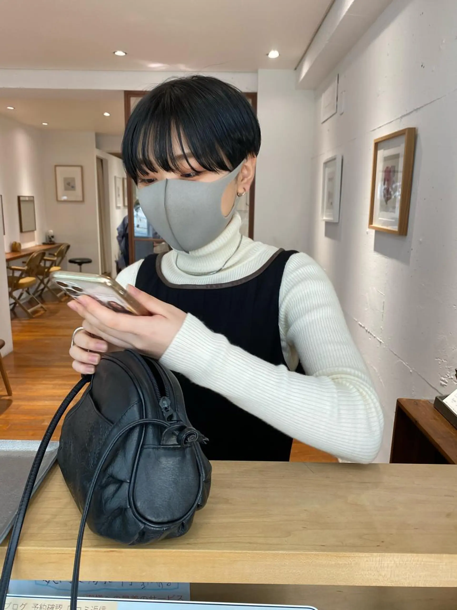 ショート カラー カット ヘアカラー トリートメント salowin三丁目所属・🟩ベージュ/ショー ト/ボブ🟩タカモリのヘアスタイル