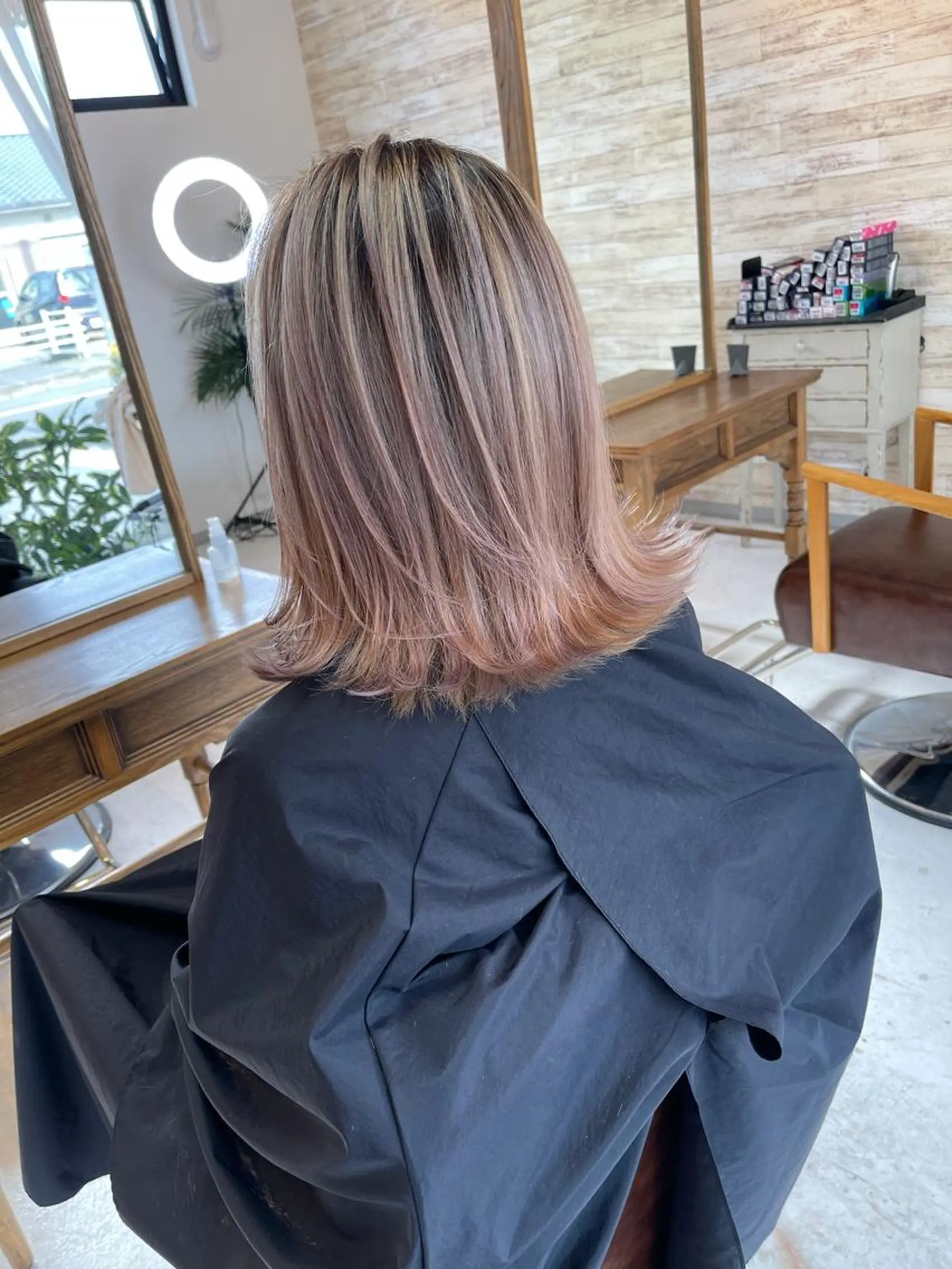 ミディアム カラー カット ヘアカラー トリートメント MARDI GRAS 蘭丸のヘアスタイル