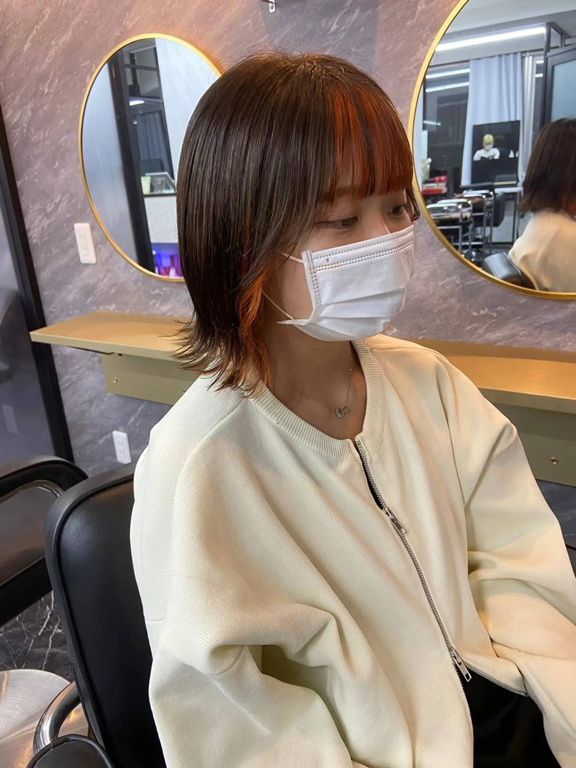 ミディアム カラー ハイトーンカラー ヘアカラー トリートメント ミルボンAujua認定サロン Ria  OSAKA 梅田所属・メンズ、エクステ特化 Ryuのヘアスタイル