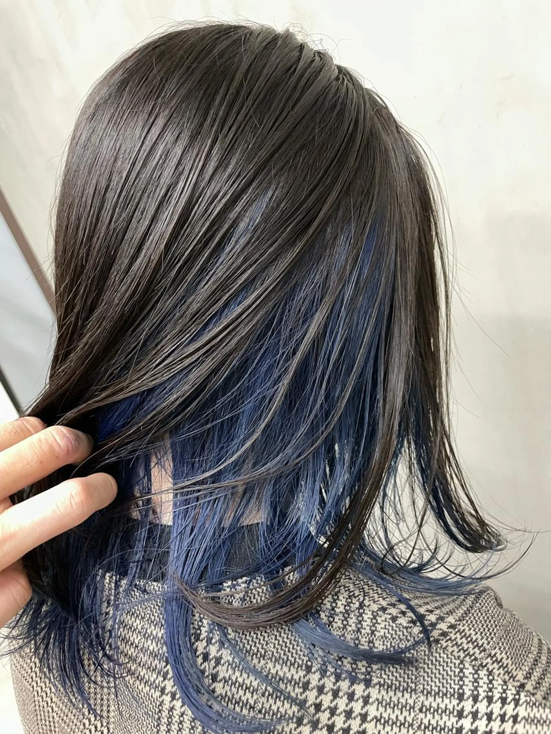 ミディアム カラー ブルーカラー ボブ/ショート/ shinのヘアスタイル