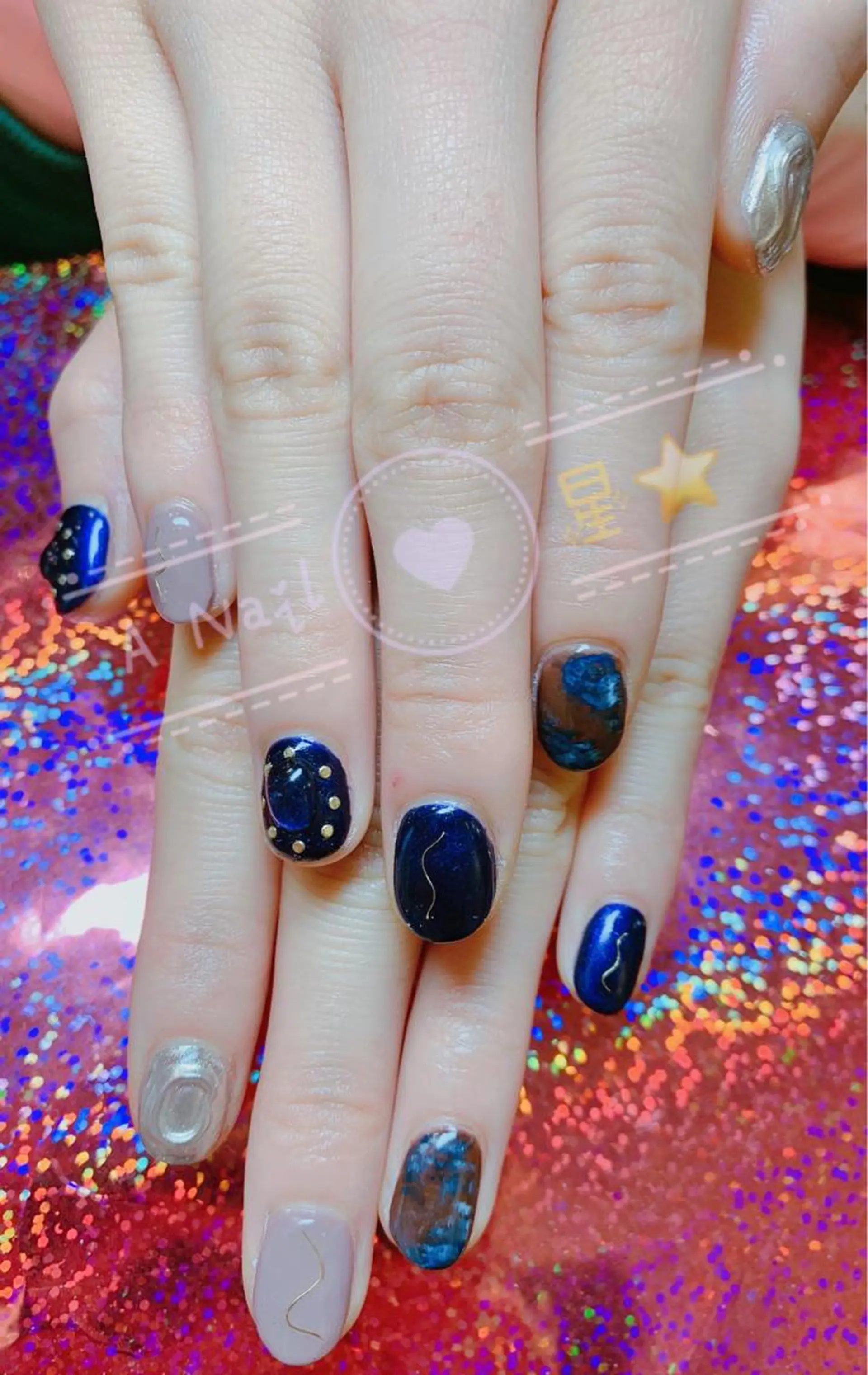 ネイル ハンドネイル AIRA  Eyelash&Nail所属・汐 xi.のネイルデザイン