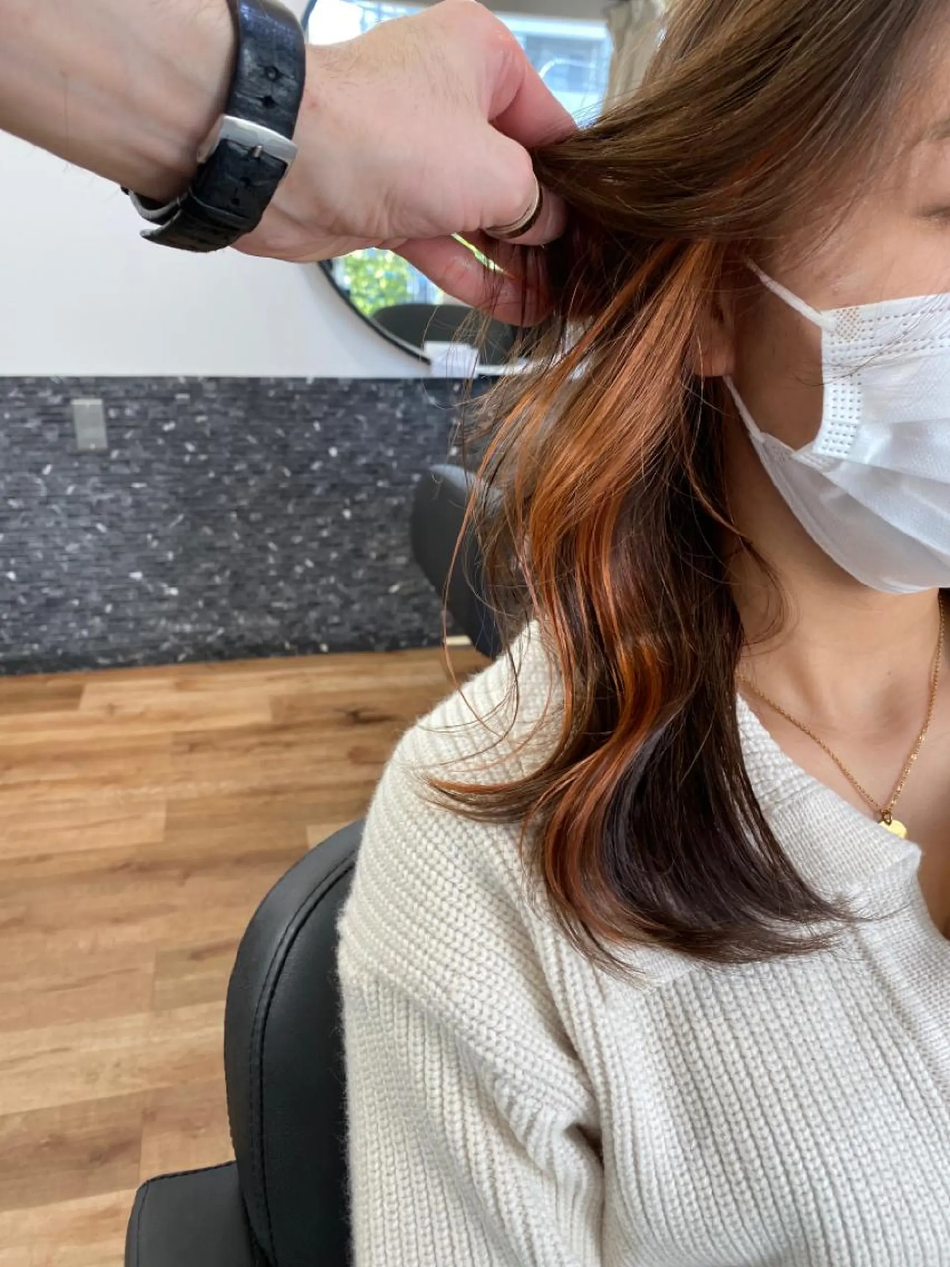 ミディアム カラー 似合わせレイヤー 🇰🇷荒木洋文のヘアスタイル