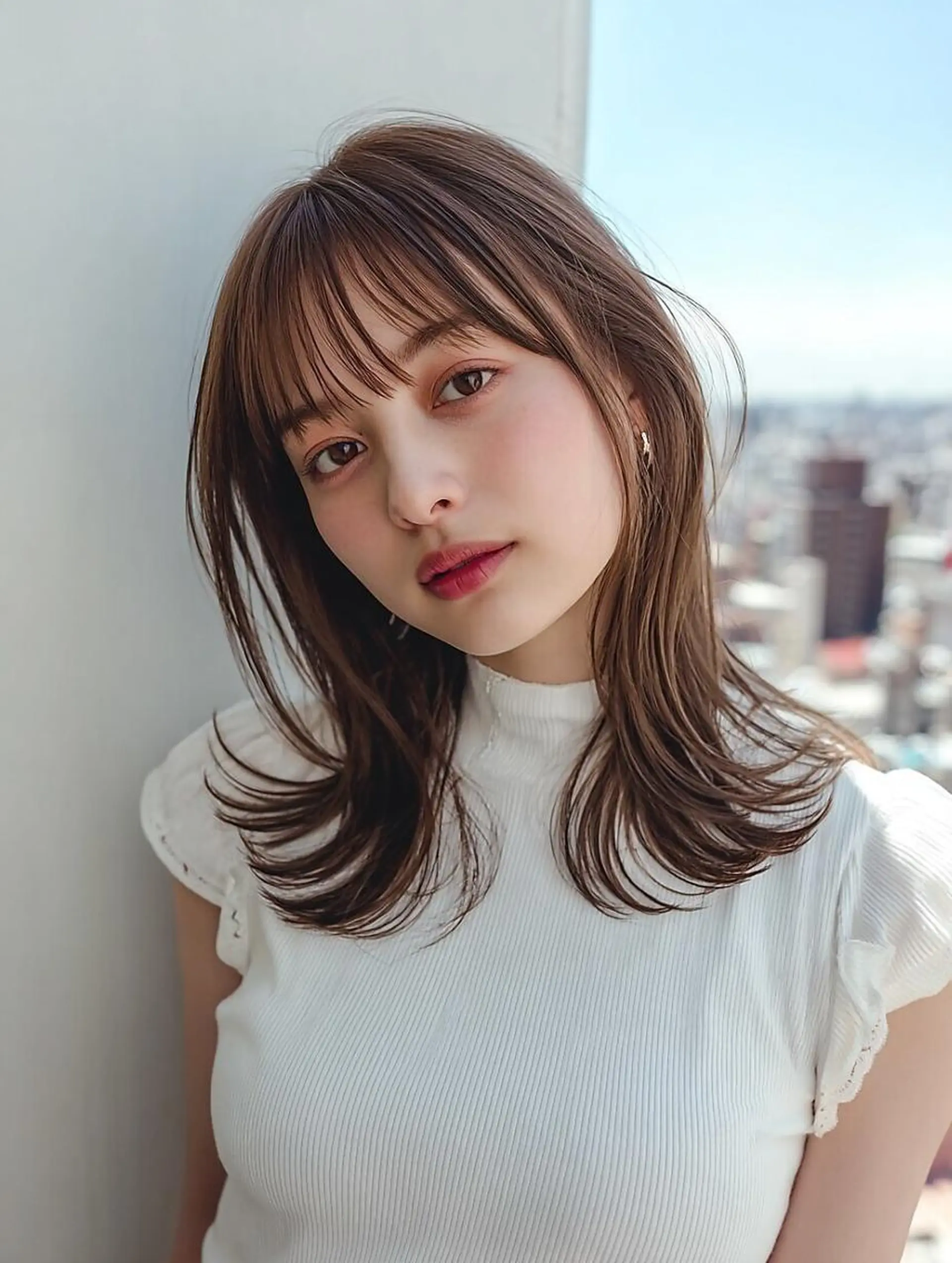 ミディアム ヘアカラー トリートメント TELA HAIR 守谷のヘアスタイル