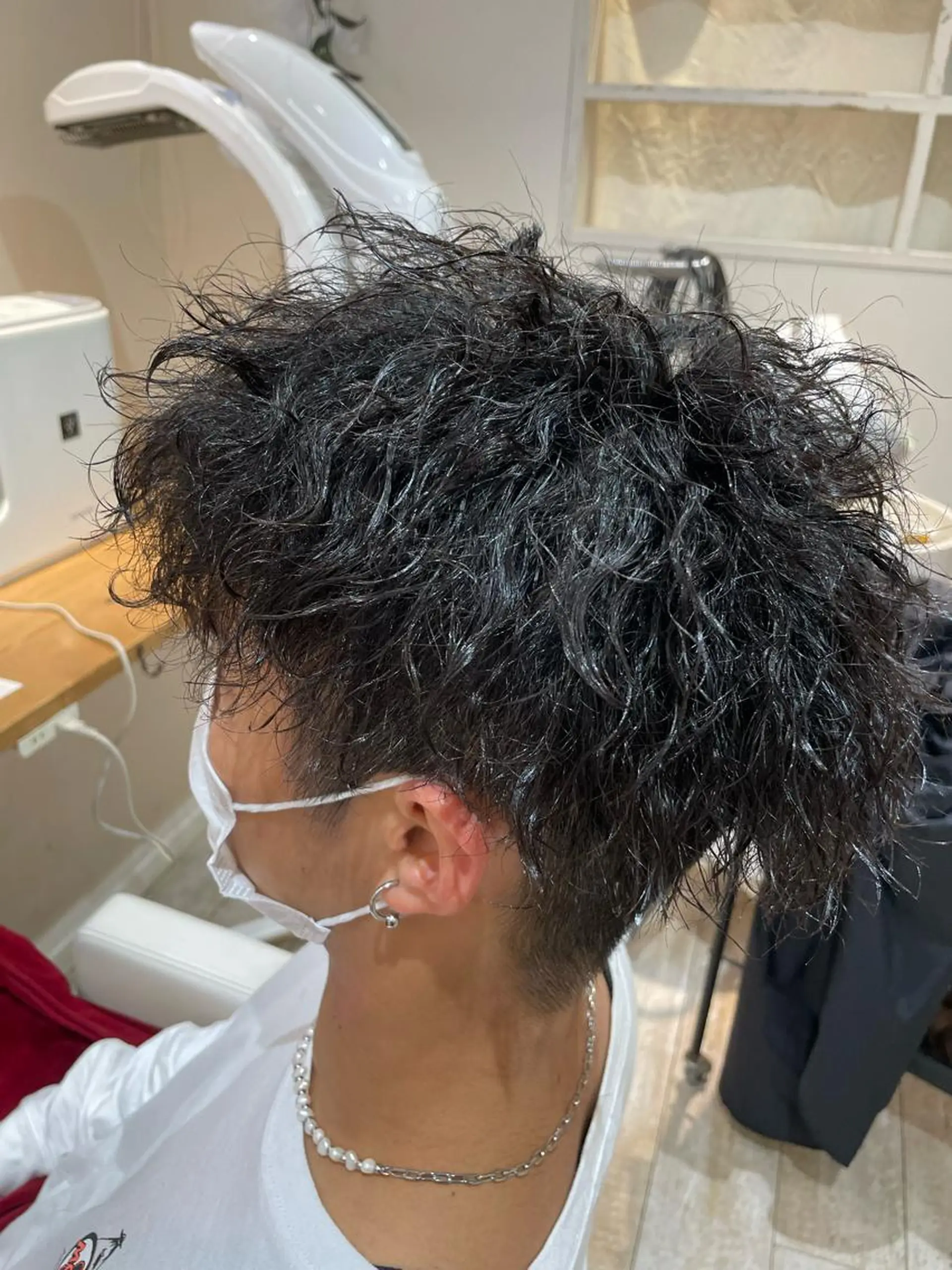 パーマ メンズ マッシュ メンズパーマ ツイストスパイラルパーマ ツーブロック スパイラルパーマ share salon 「JAM」吉祥寺所属・ショート/酸スト/ 髪質改善/小林のヘアスタイル