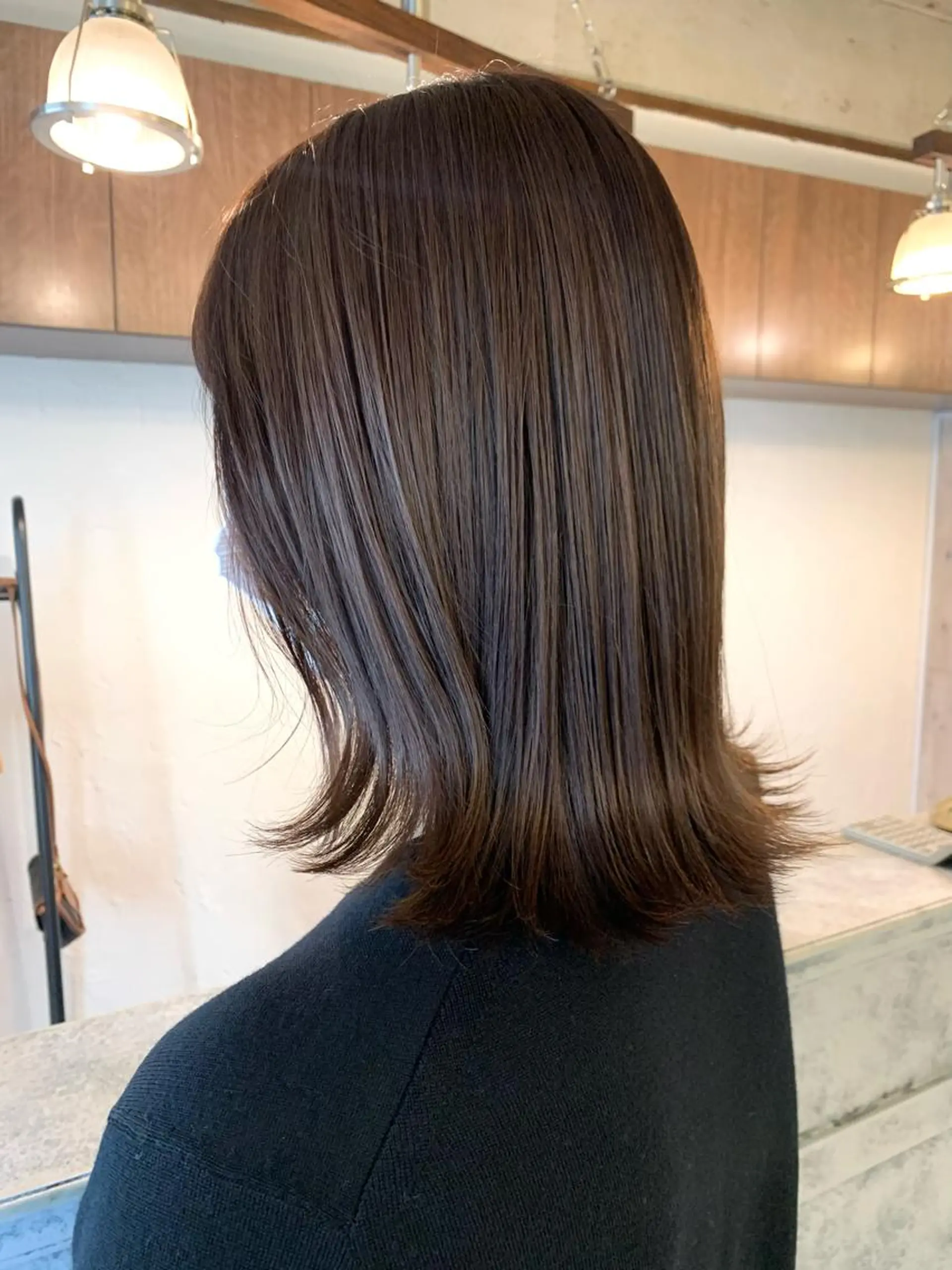 ミディアム カラー カット ヘアカラー トリートメント conne&riri所属・MA YUのヘアスタイル