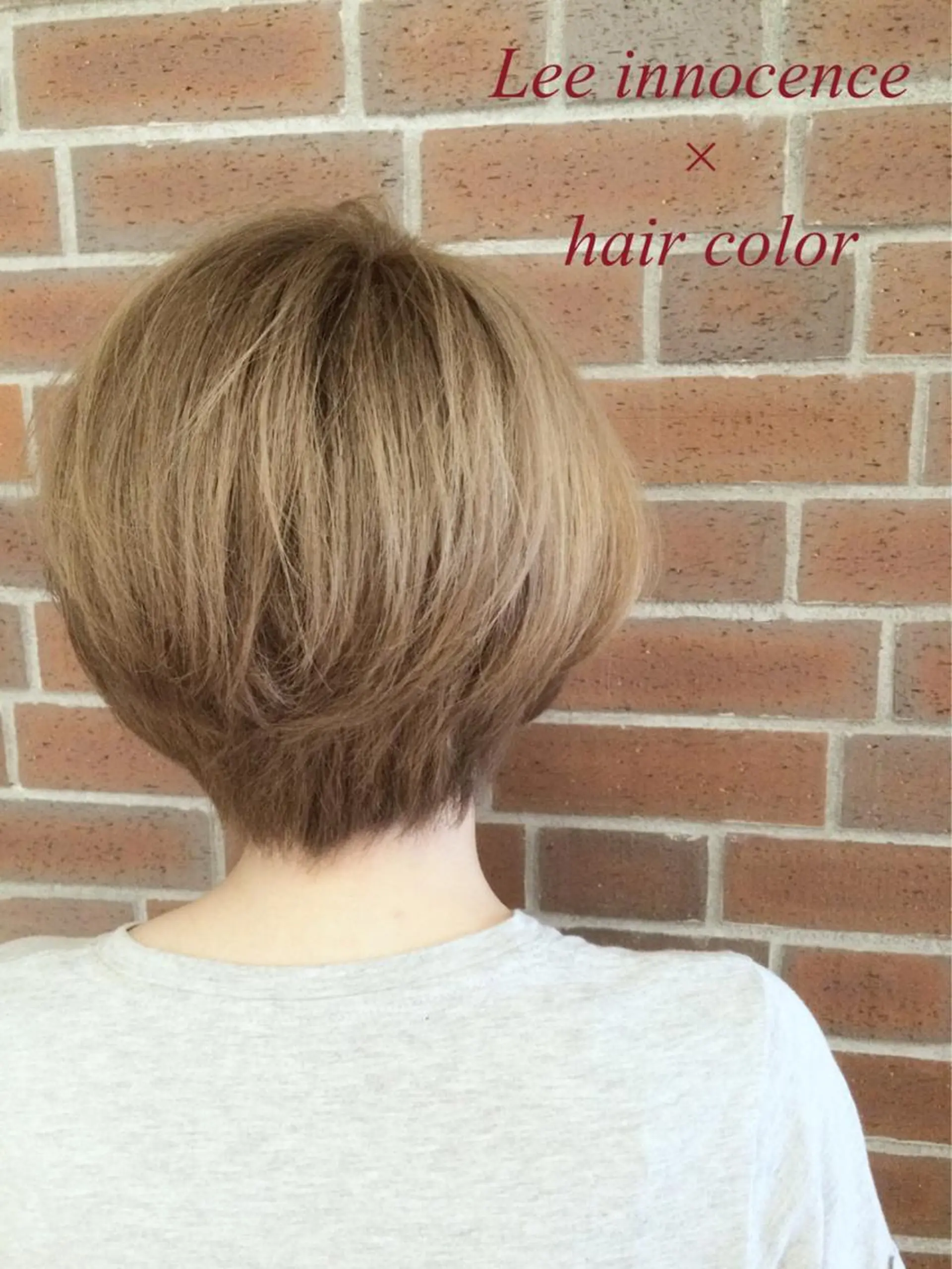 ショート カラー ブリーチ 透明感カラー ハイトーンカラー イエローカラー カラー&矯正スペシャ リスト宮本　伸一のヘアスタイル