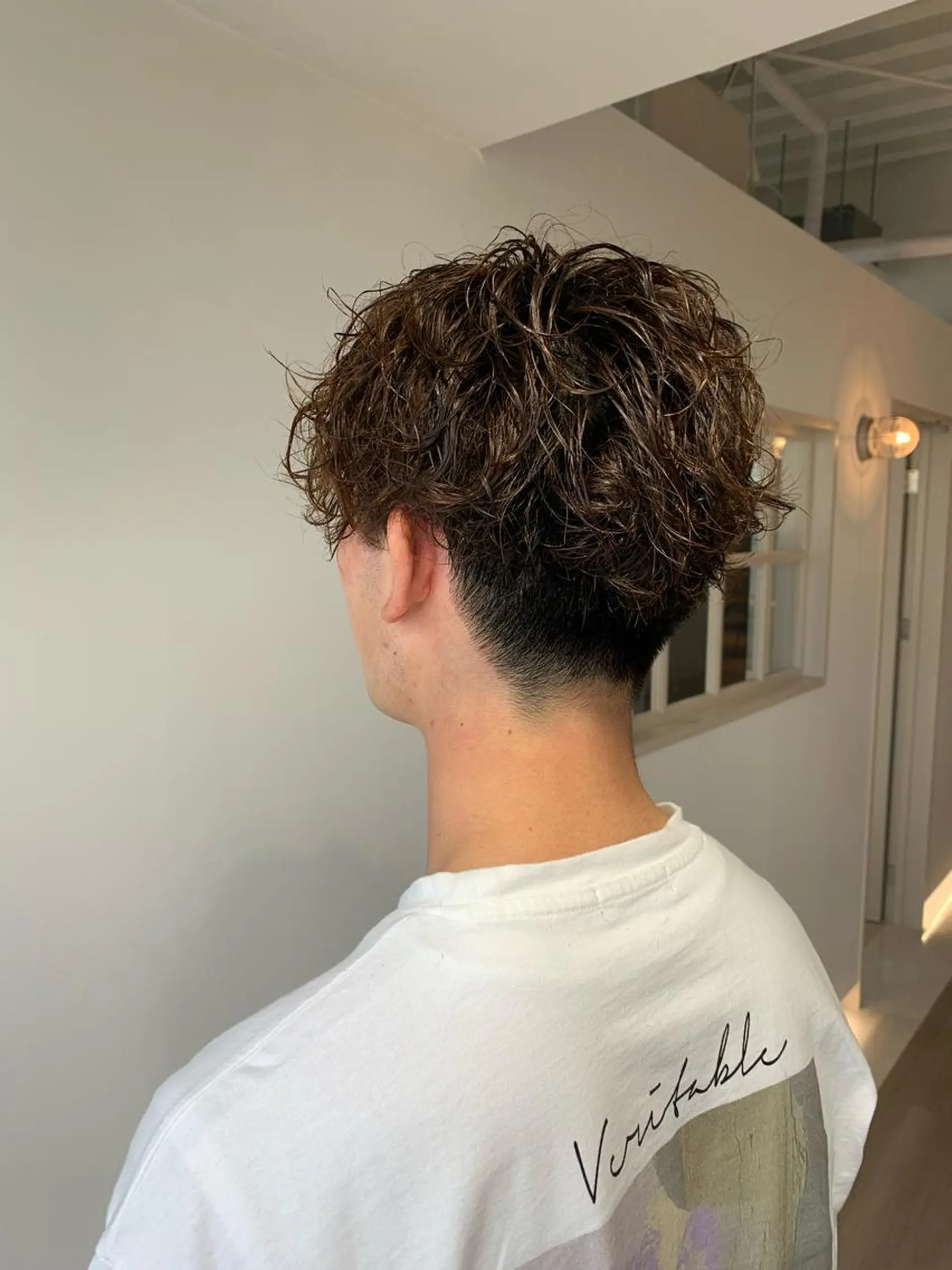 ショート パーマ メンズ センターパート マッシュ メンズパーマ カット パーマ stylist hiro  by schon所属・大人男髪/メンズ パーマ/hiroのヘアスタイル