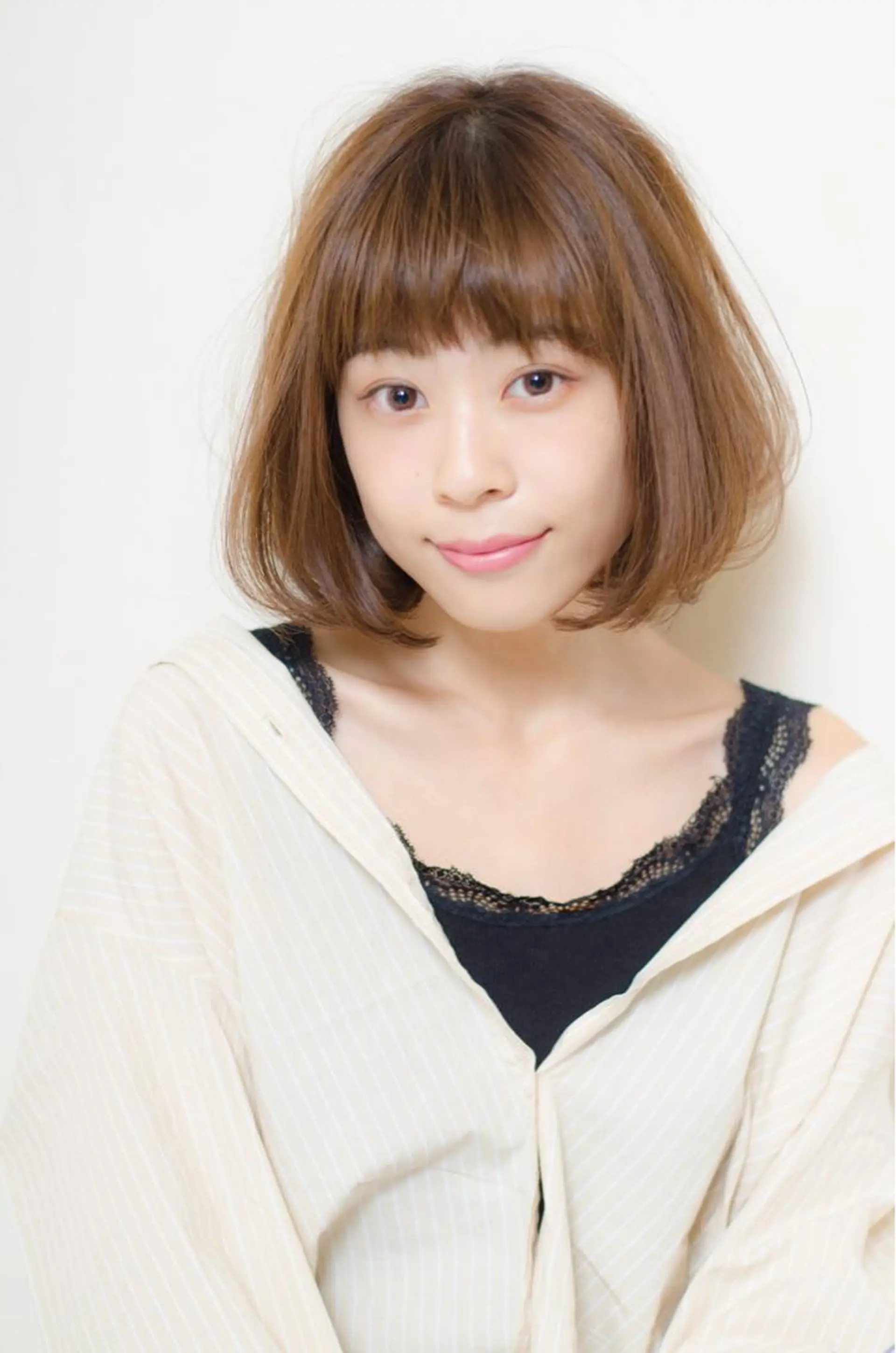 ミディアム カラー ボブ 五十嵐ゆり 武蔵小杉　川崎のヘアスタイル