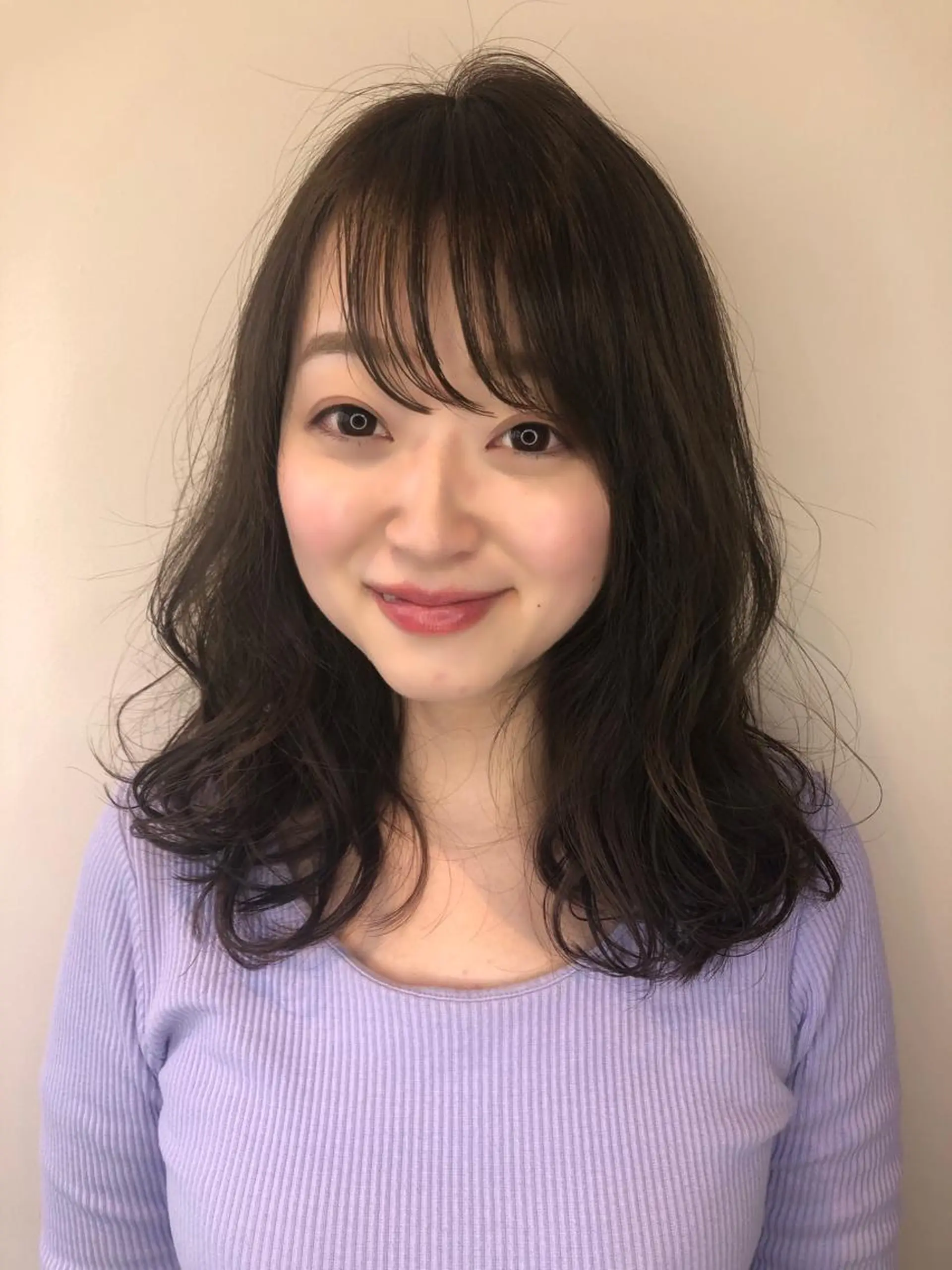 ミディアム アッシュ 韓国ヘア♡おくれ毛♡ ボブ♡sayakaのヘアスタイル