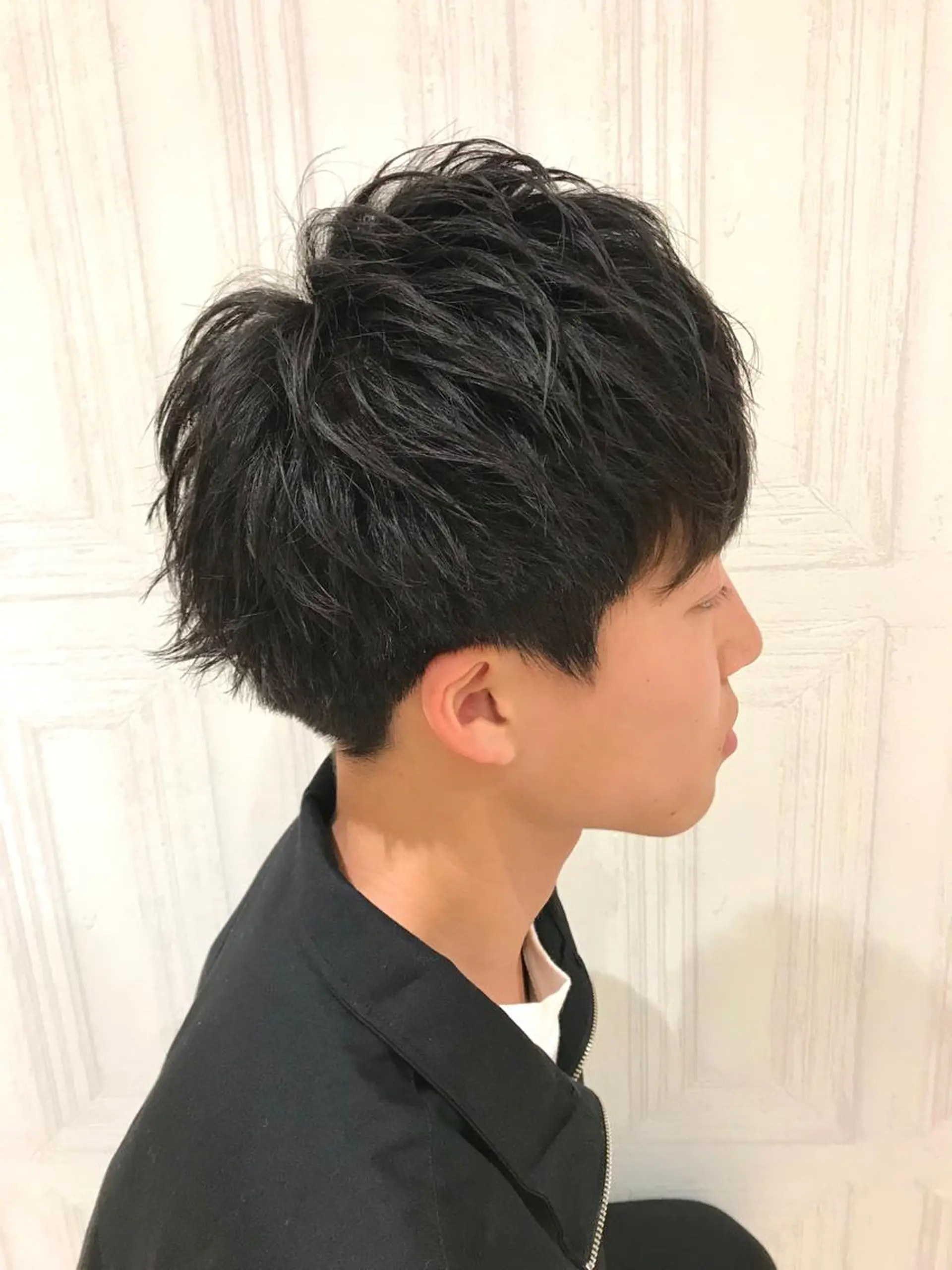 ショート カラー メンズ 🫧透明感カラー /縮毛☘️豊嶋龍佑のヘアスタイル