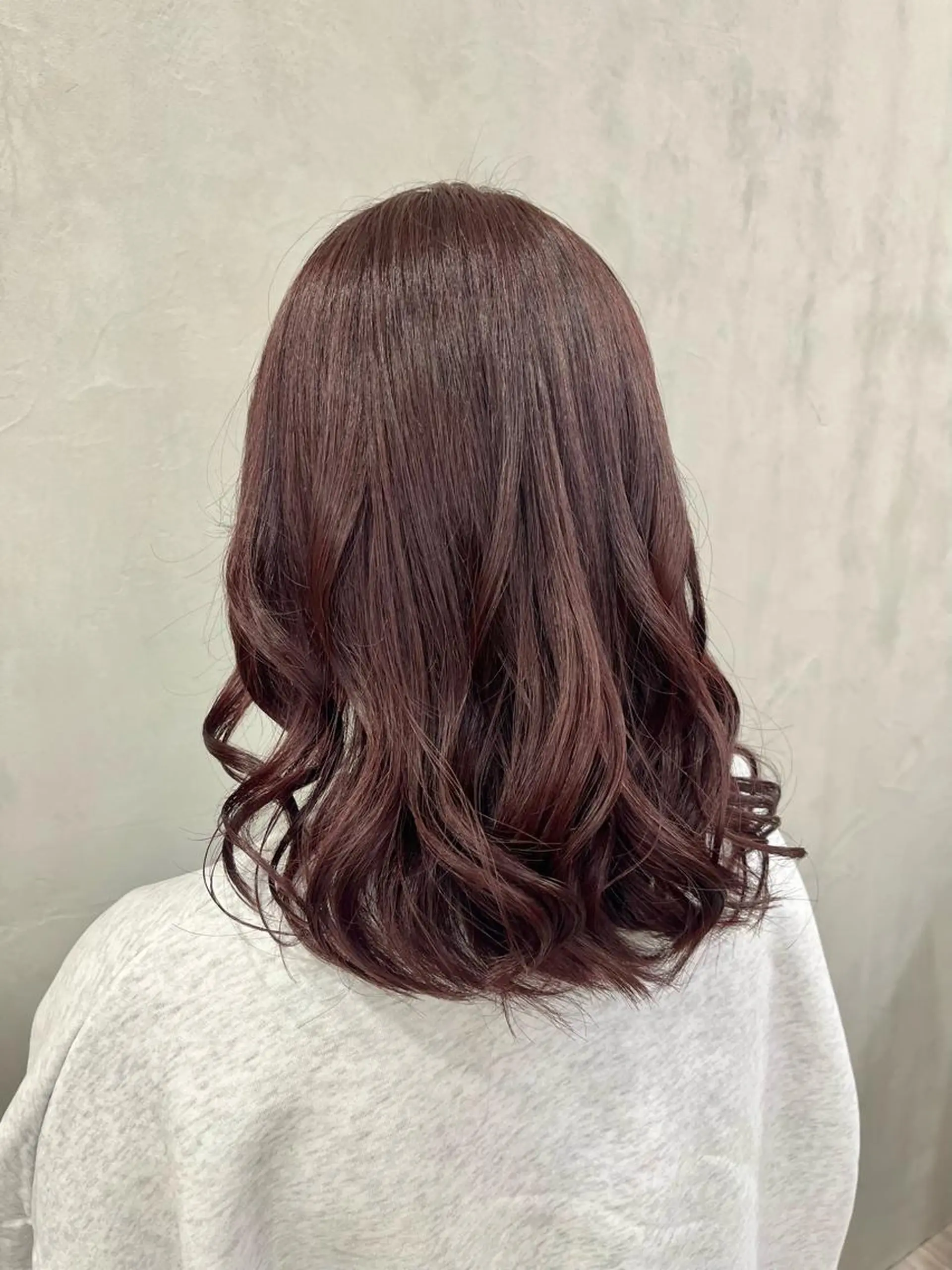 セミロング カラー ブラウンカラー ピンクカラー ピンクブラウン ヘアカラー トリートメント 🫧tomoka 透明感カラー🫧のヘアスタイル