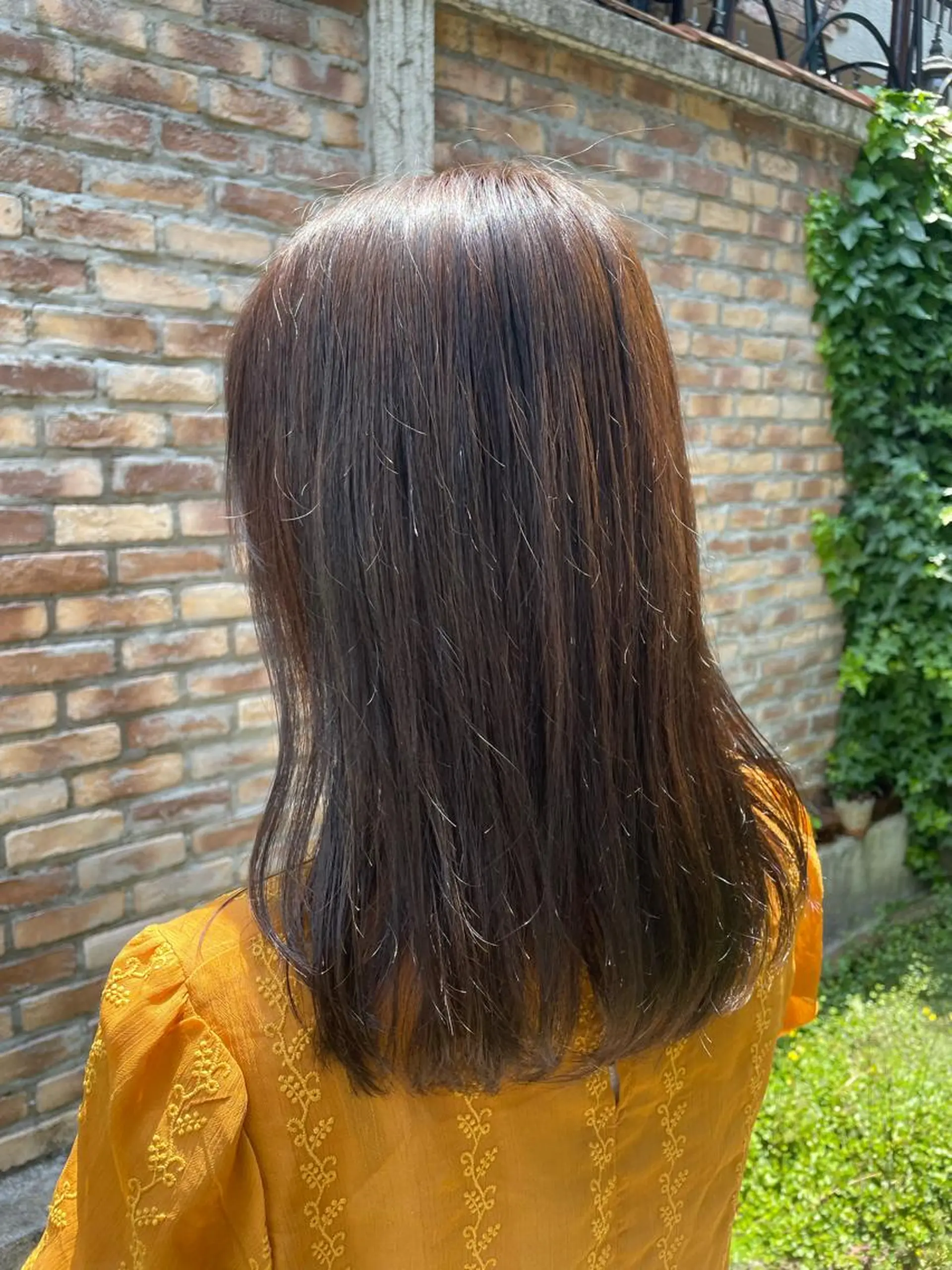 セミロング カラー ながこ /透明感カラーのヘアスタイル