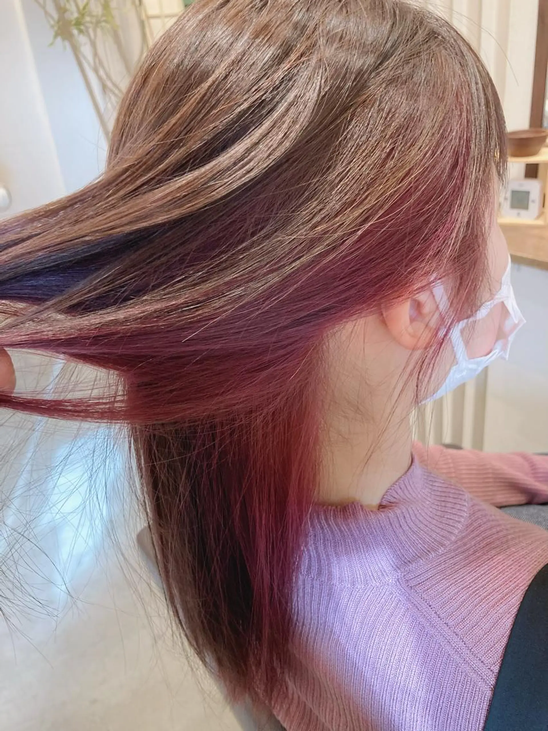 カラー インナーカラー mu-kicii 三鷹店所属・撮影モデル募集中☆ オグリヤスエのヘアスタイル