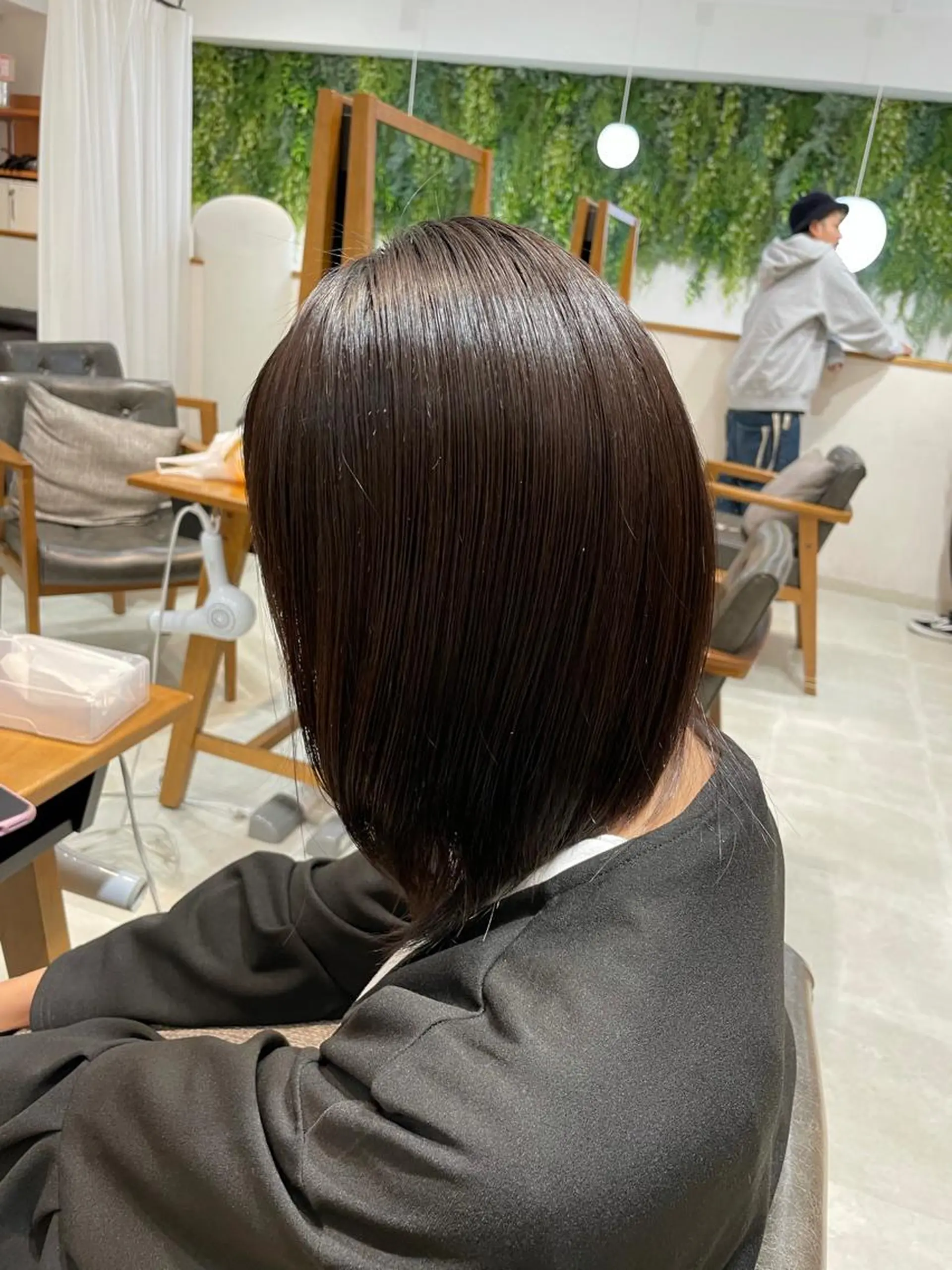 ミディアム 縮毛矯正 レイヤー/韓国ヘア /顔周り/大久保貴之のヘアスタイル