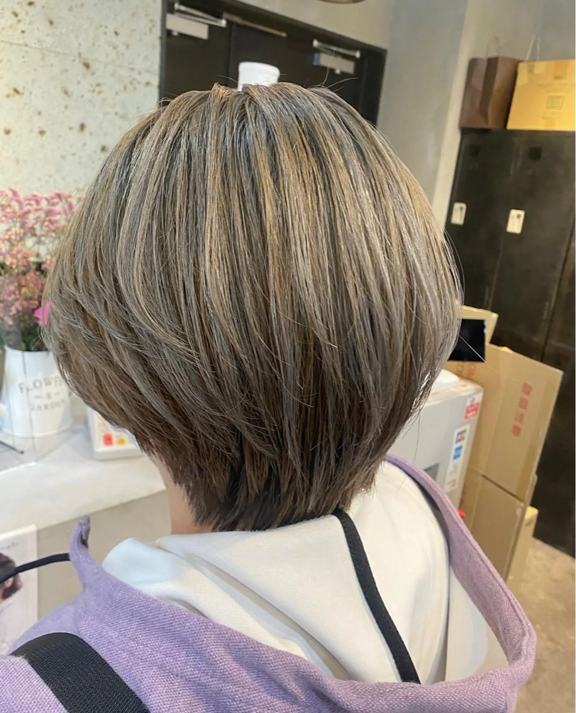 ショート ヘアカラー トリートメント sail所属・sail ミウのヘアスタイル