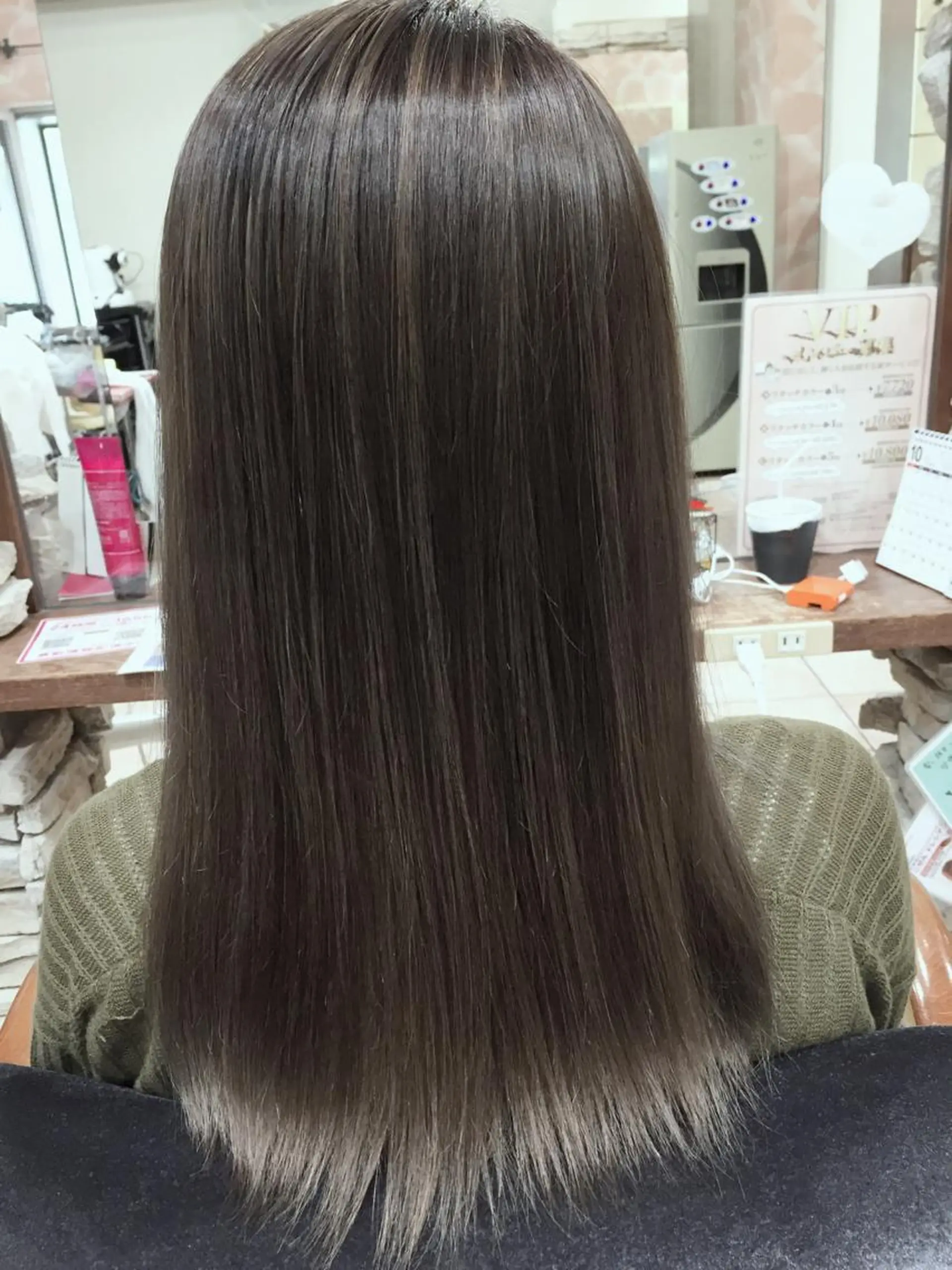 セミロング カラー ハイライトカラー ハイライト 今里 弘樹のヘアスタイル