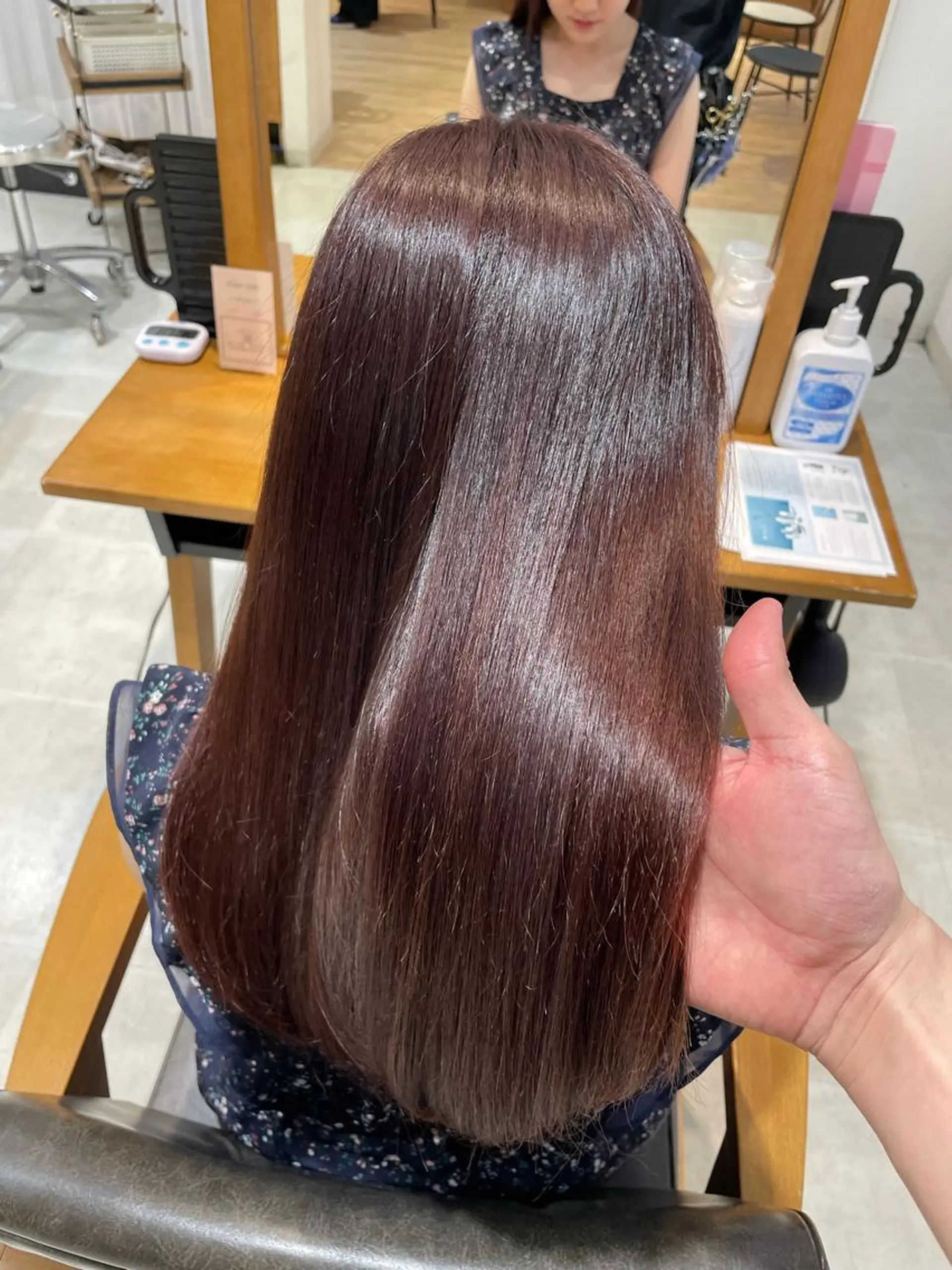 ロング 縮毛矯正 レイヤー/韓国ヘア /顔周り/大久保貴之のヘアスタイル