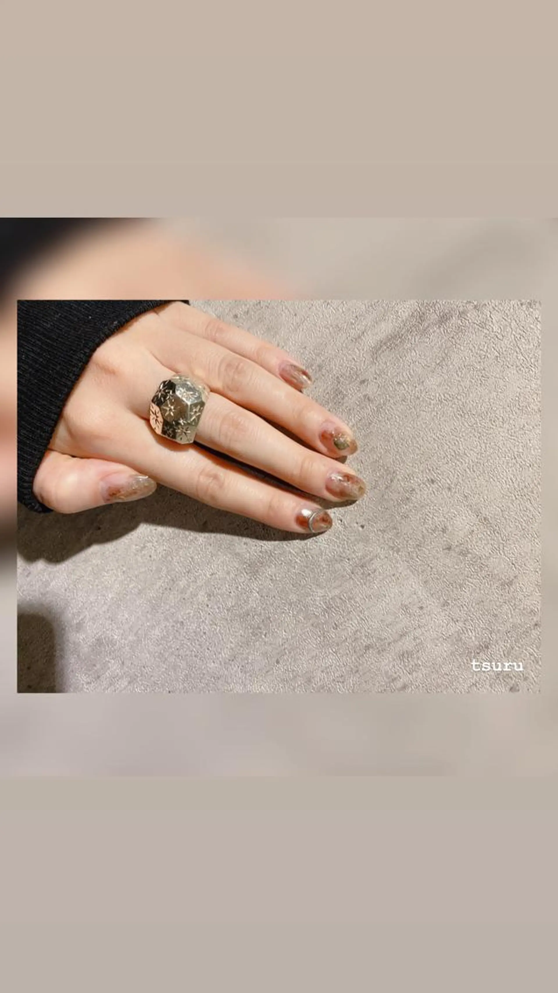 ネイル ミラーネイル 持ち込み ニュアンスネイル nailsalon GEARのネイルデザイン