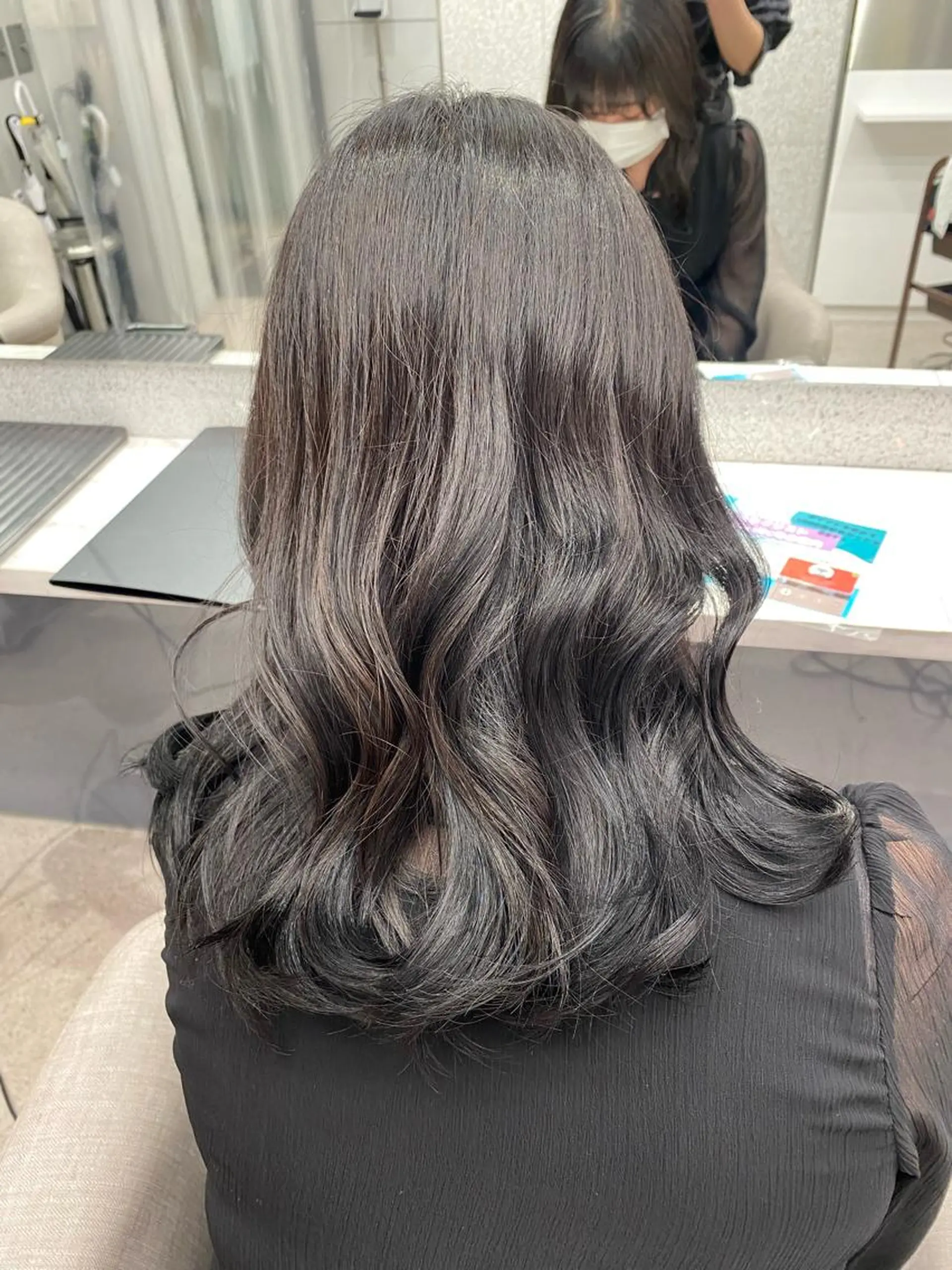 ミディアム 韓国ネイル🤍 イワサキ　リコ🍒のマツエク・マツパデザイン