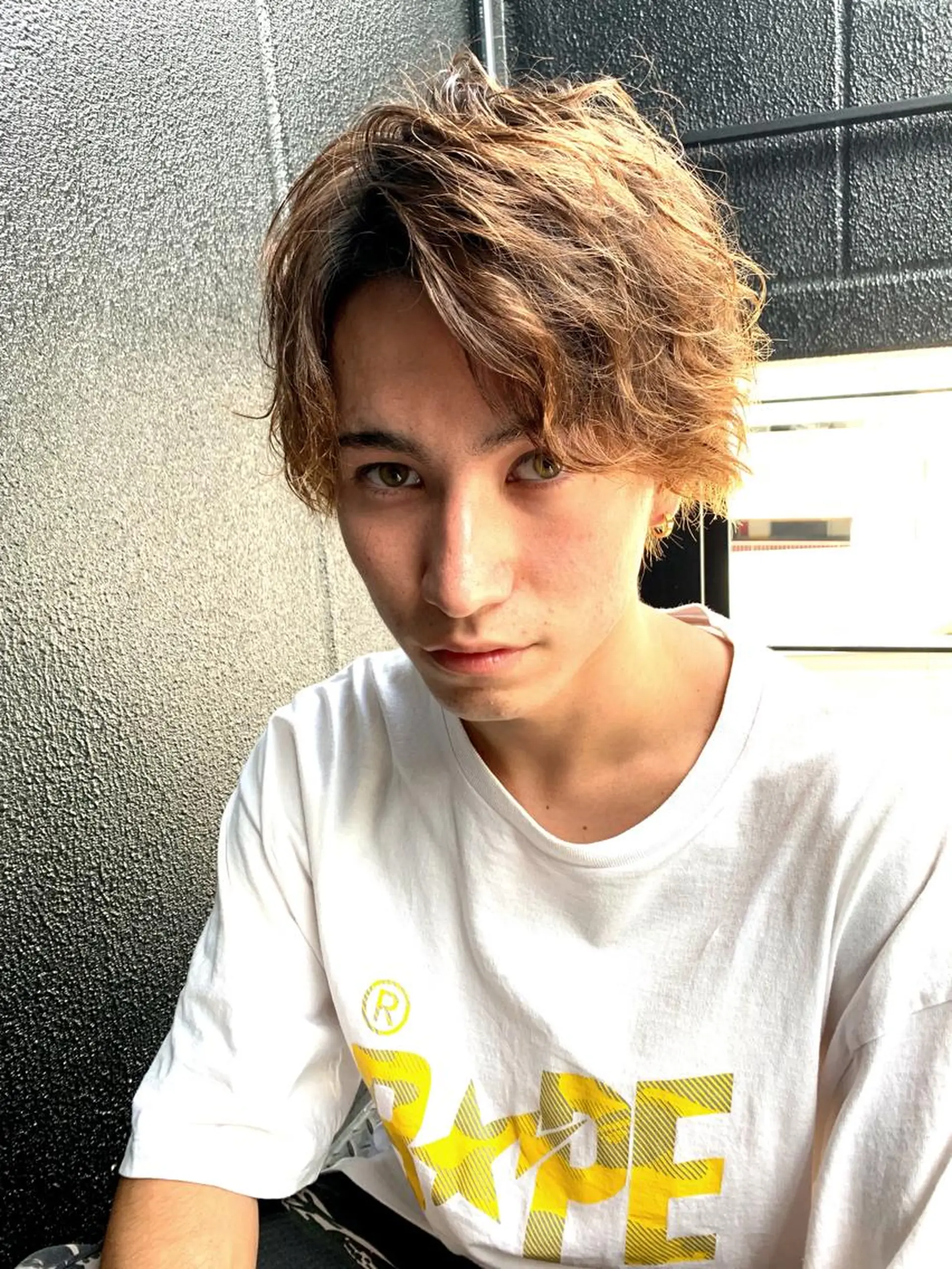 ショート メンズ アップバング 【代表】 高瀬慎也/縮毛矯正のヘアスタイル