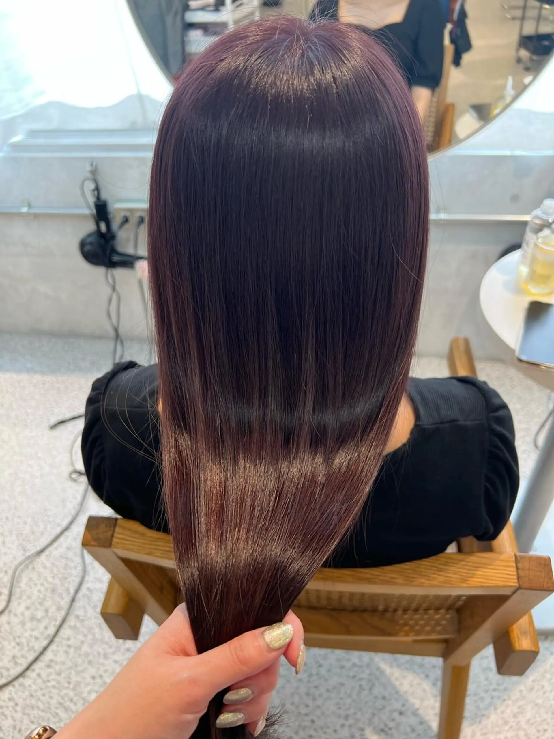 ロング カラー ブリーチ 透明感カラー ラベンダーカラー ブリーチなしカラー 韓国風ヘア カット ヘアカラー トリートメント 韓国ヘア☁️ mitsukiのヘアスタイル
