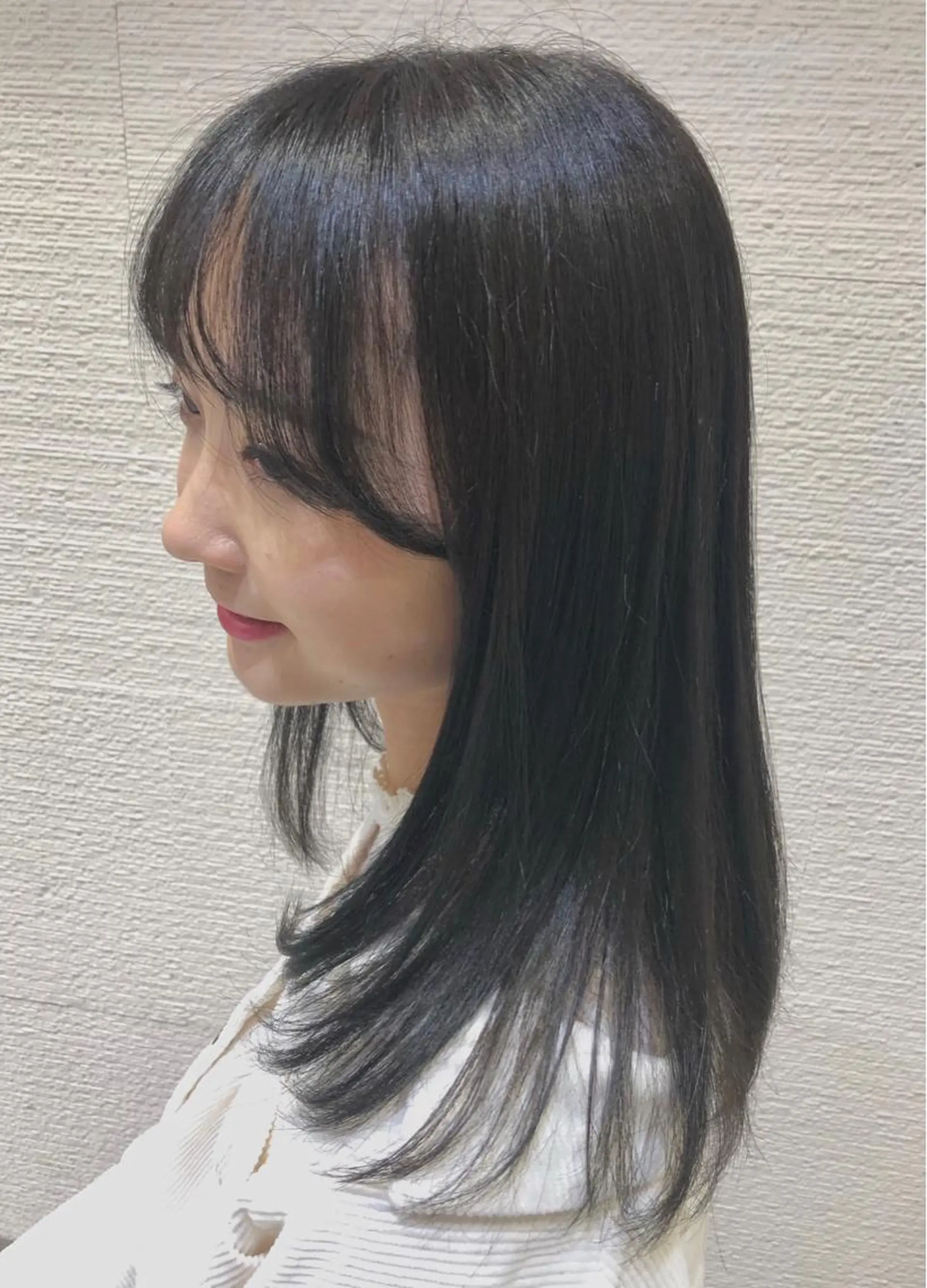 セミロング カラー 透明感カラー ダークグレー ダークグレージュ グレージュ 完全美髪特化 髪質改善/島　悠輔のヘアスタイル