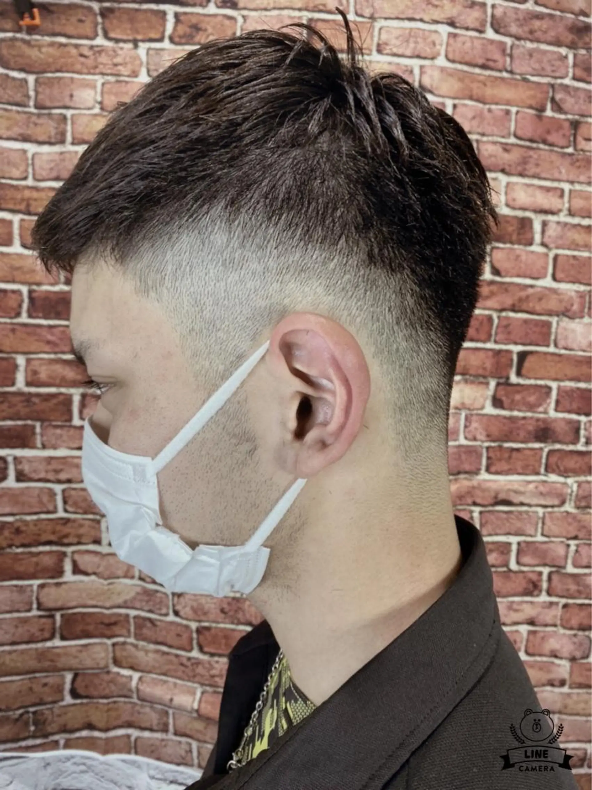 メンズ フェードカット 刈り上げ シムラ カイゲンのヘアスタイル